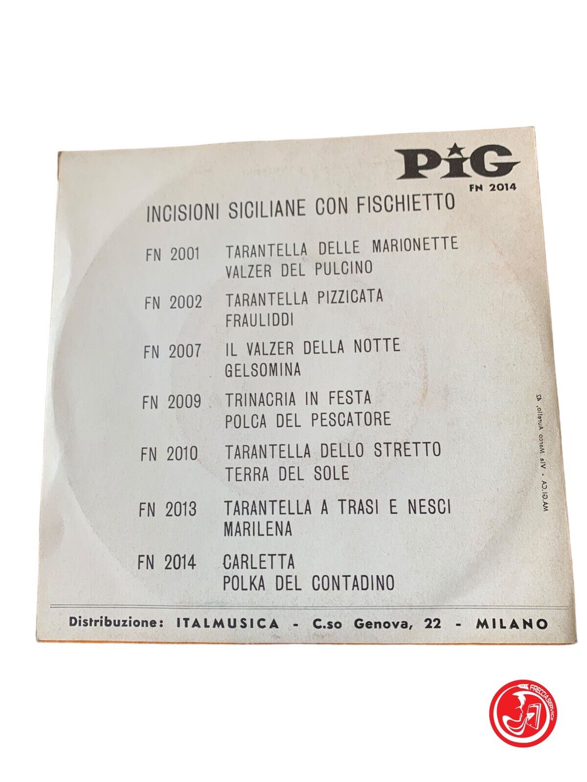 Complesso caratteristico siciliano al fischietto Giovanni Greco