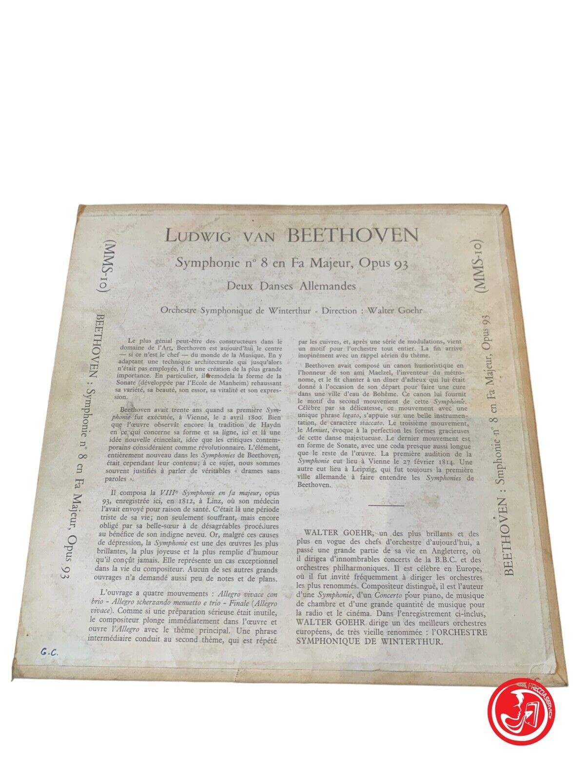 Beethoven – Symphonie-Orchester Winterthur, Walter Goehr - Symphonie Nr. 8
