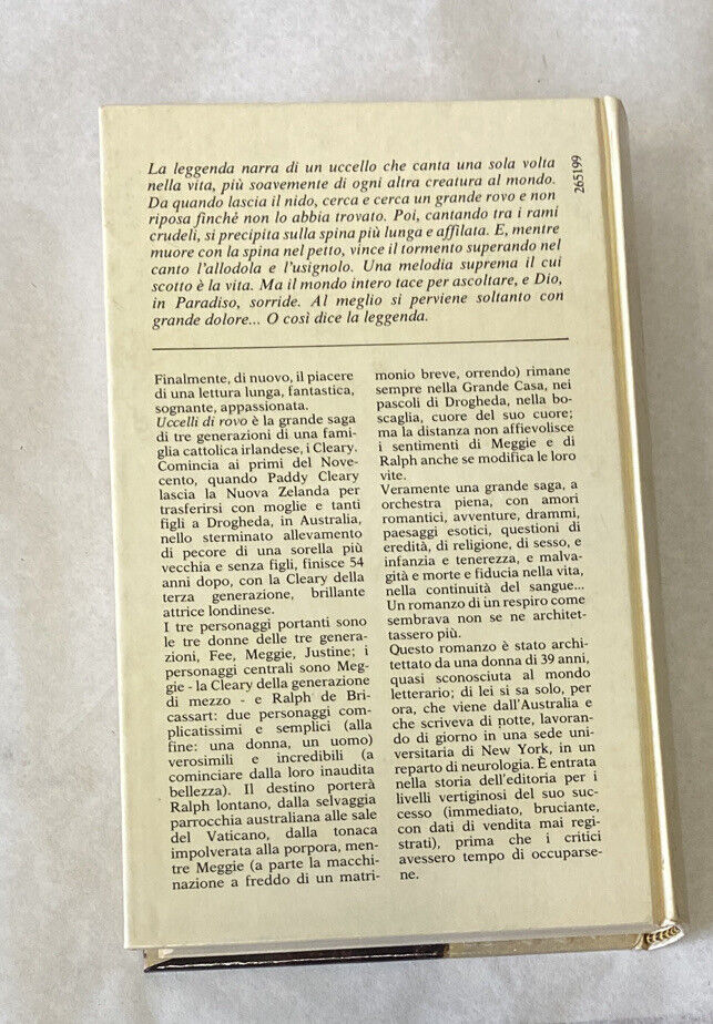 McCullough Uccelli Di Rovo