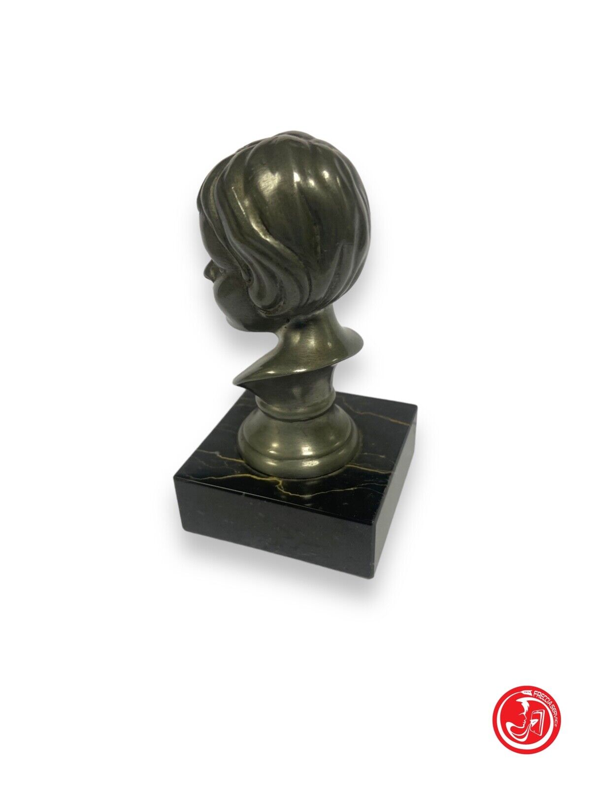 Small statue with marble base