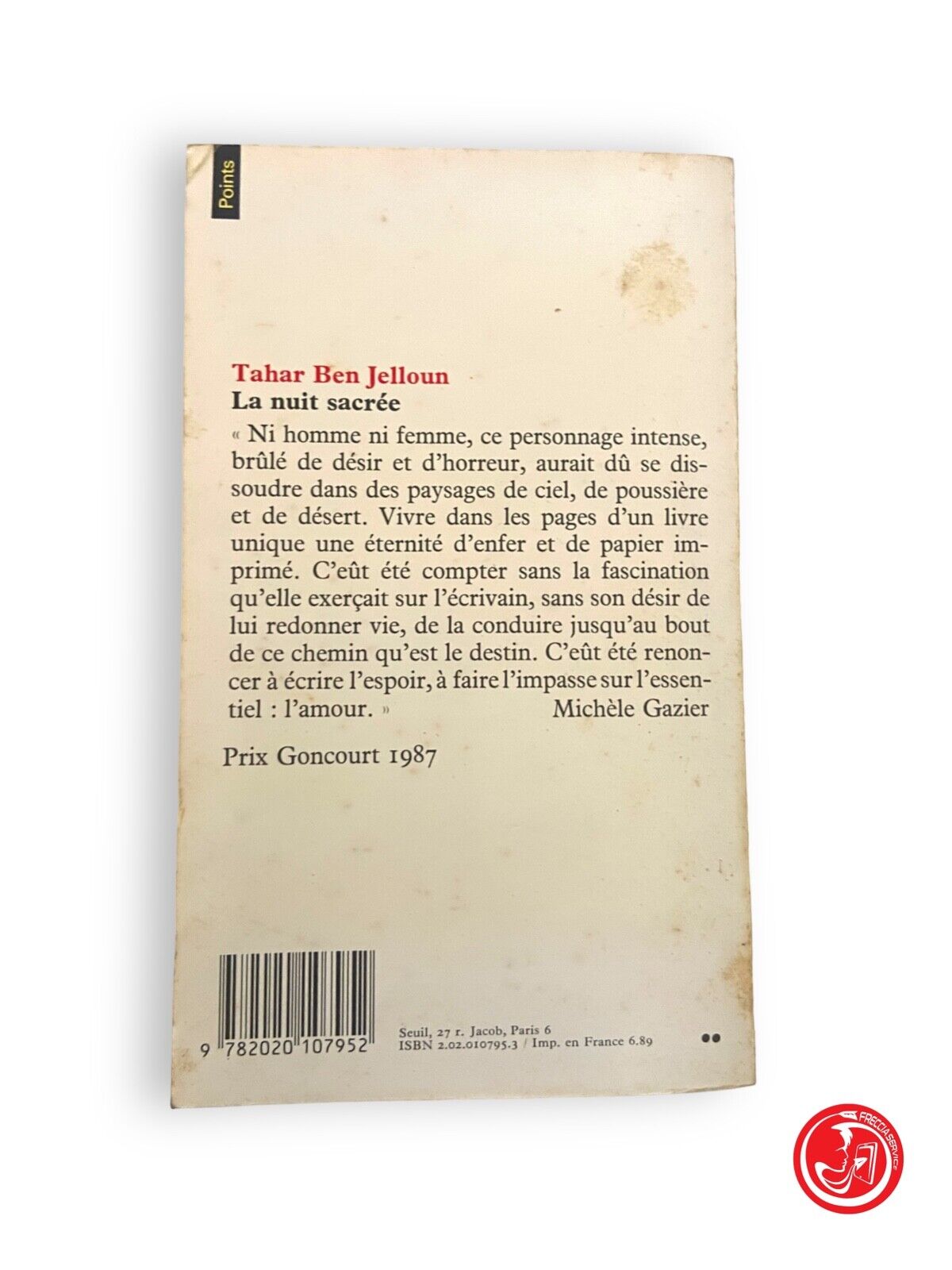 La nuit sacrée - Tahar Ben Jelloun - ÉDITIONS DU SEUIL, SEPTEMBRE 1987