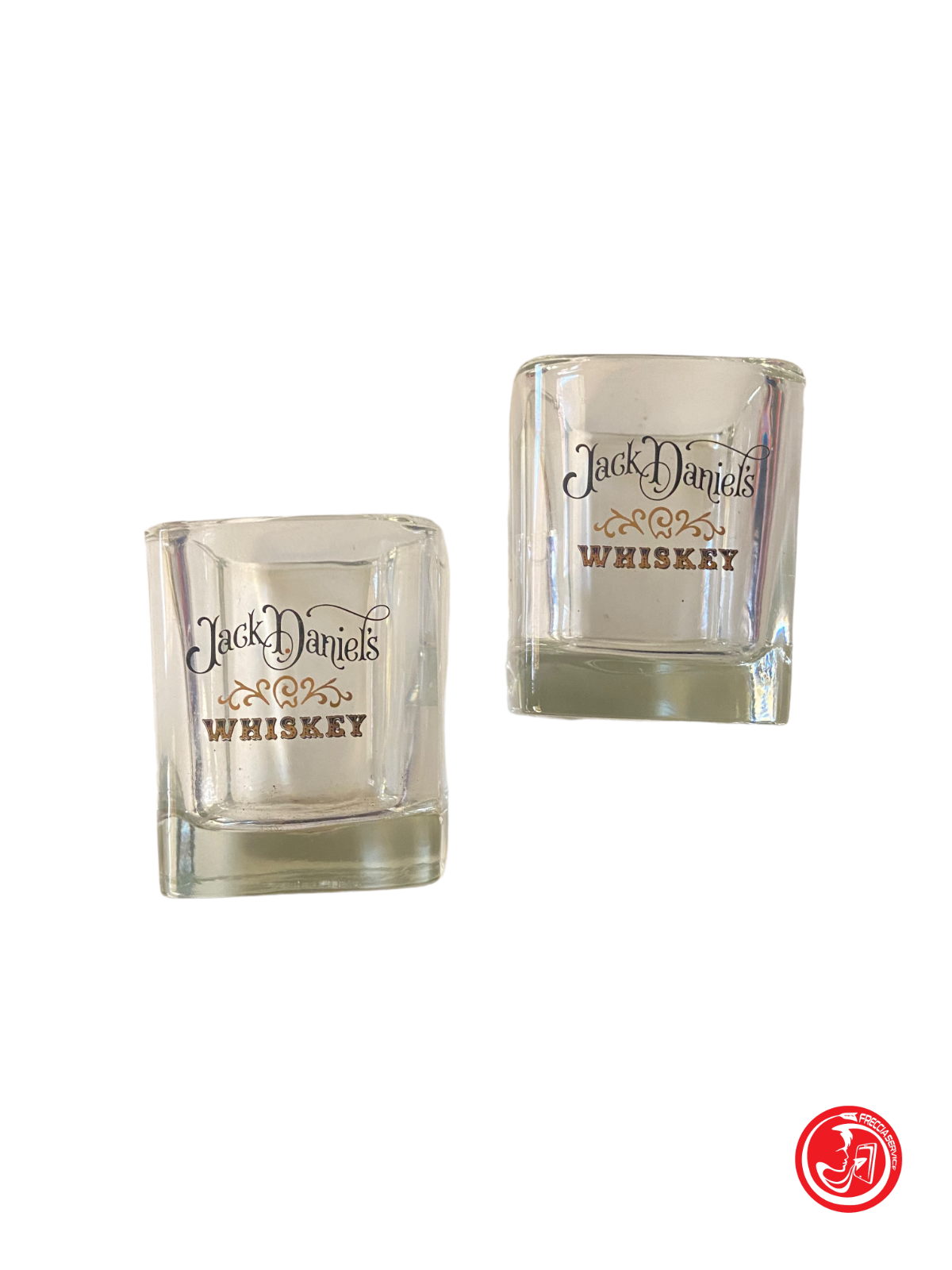 Coppia di bicchieri Jack Daniels in vetro