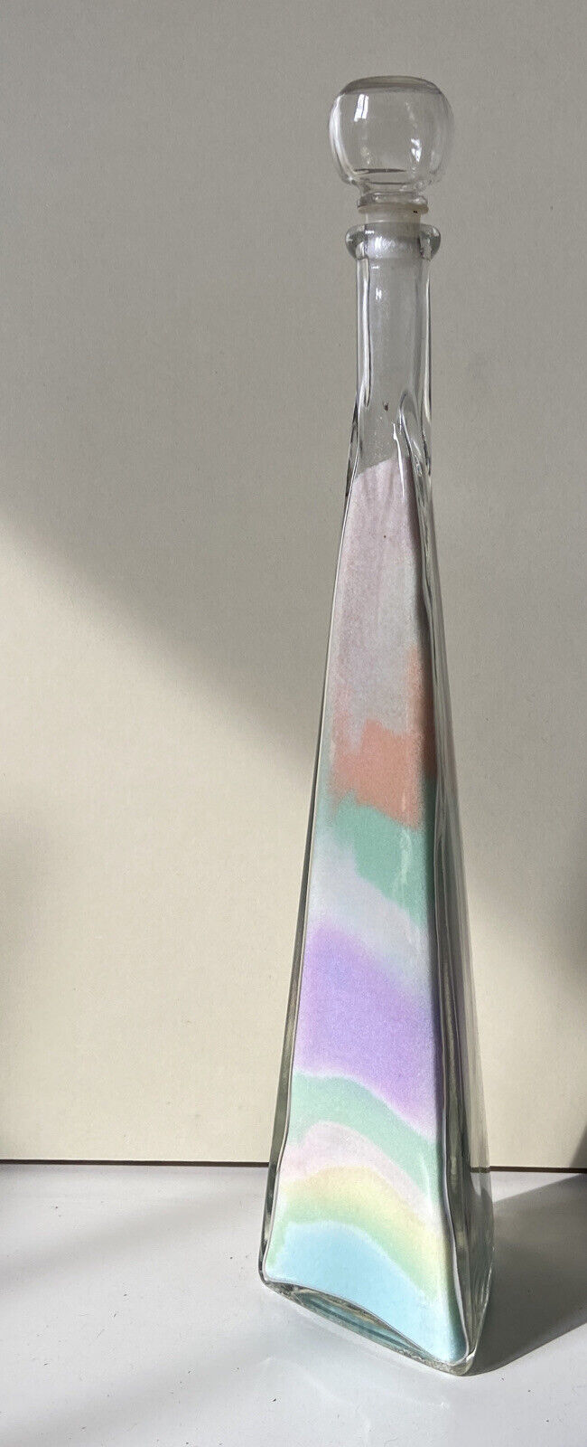 Bottiglia In Vetro Decorata