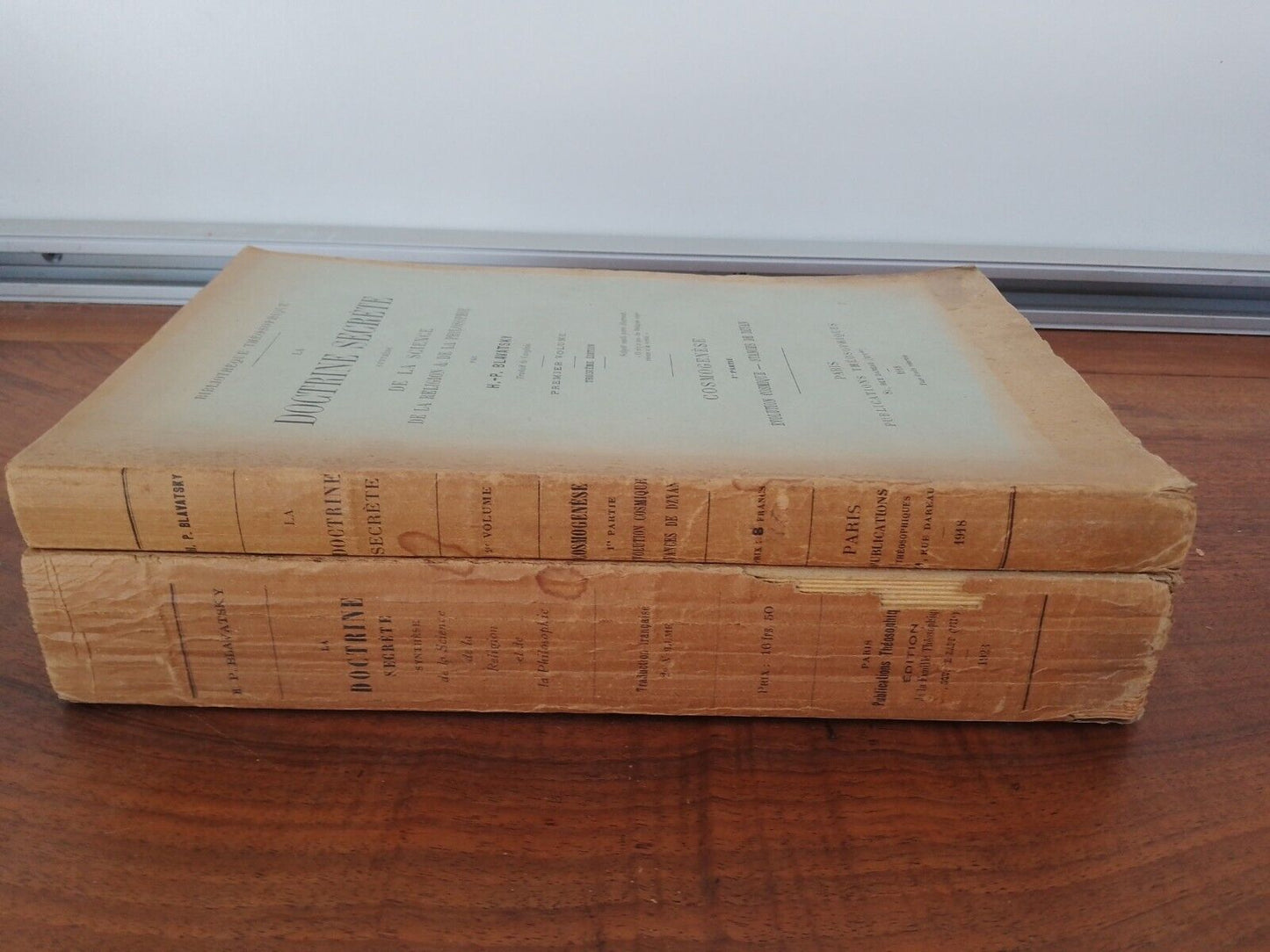 La Doctrine Secrète - Cosmogenèse - 2 Vol. - HP Blavatsky - 1918-23 Rare