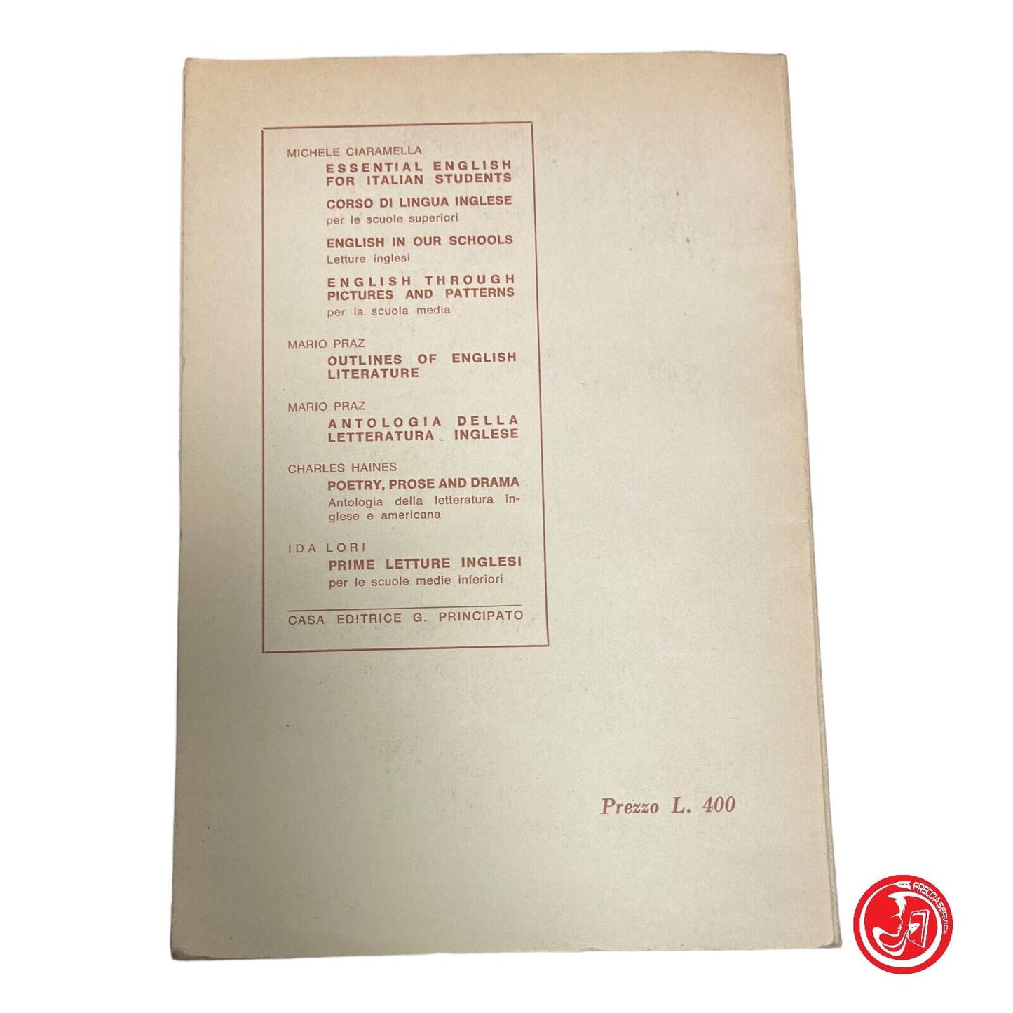 Esquisses de la littérature anglaise - MAISON D'ÉDITION GIUSEPPE PRINCIPATO