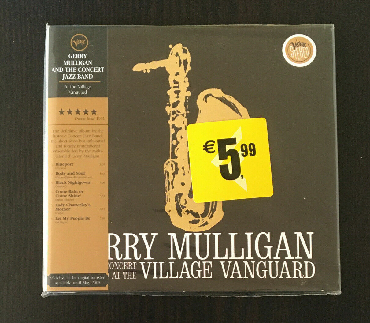 CD Gerry Mulligan et le groupe de jazz de concert