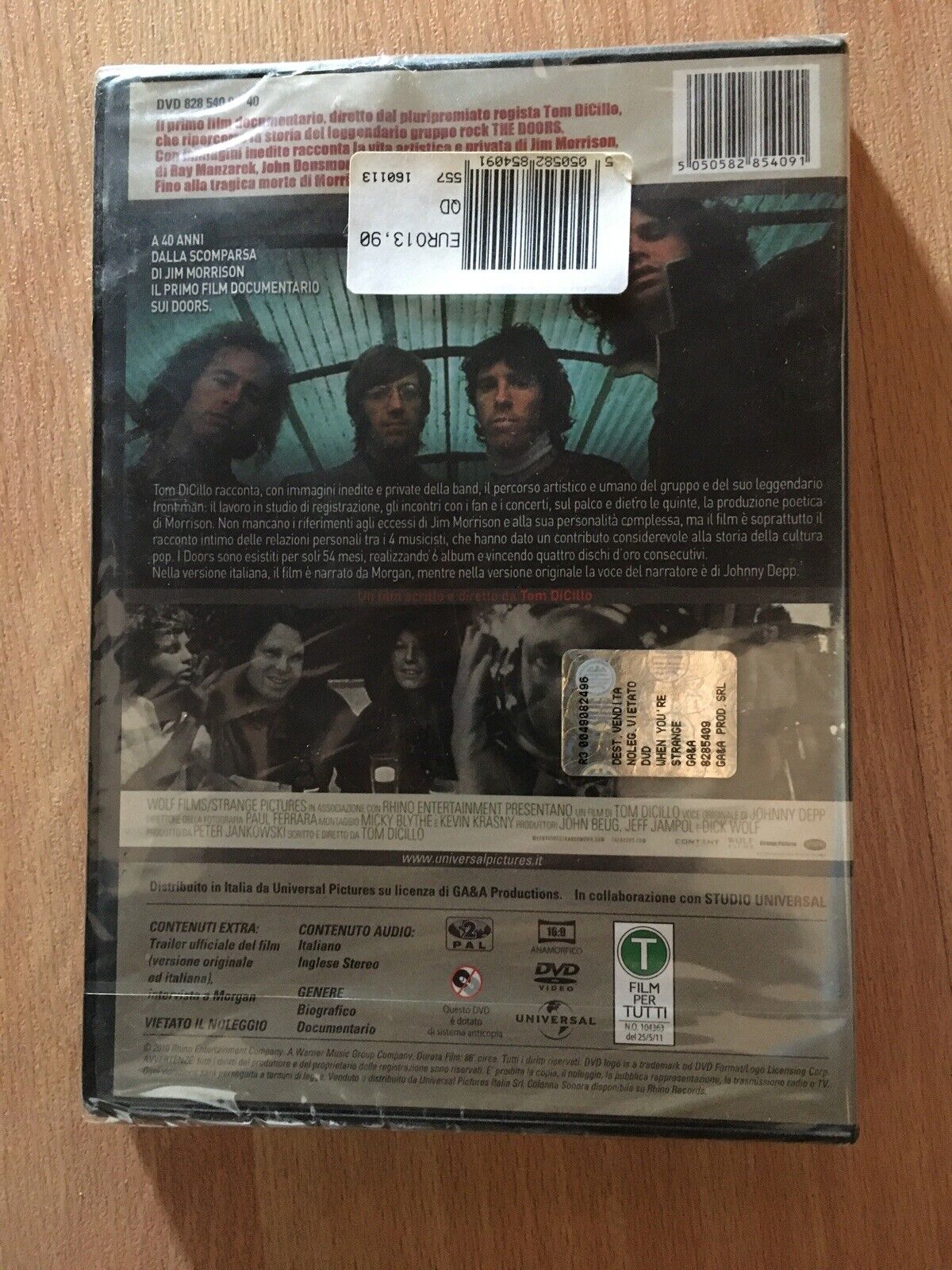 THE DOORS WHEN YOU'RE STRANGE RARO DVD EDIZIONE VENDITA ITALIA SIGILLATO -MORGAN