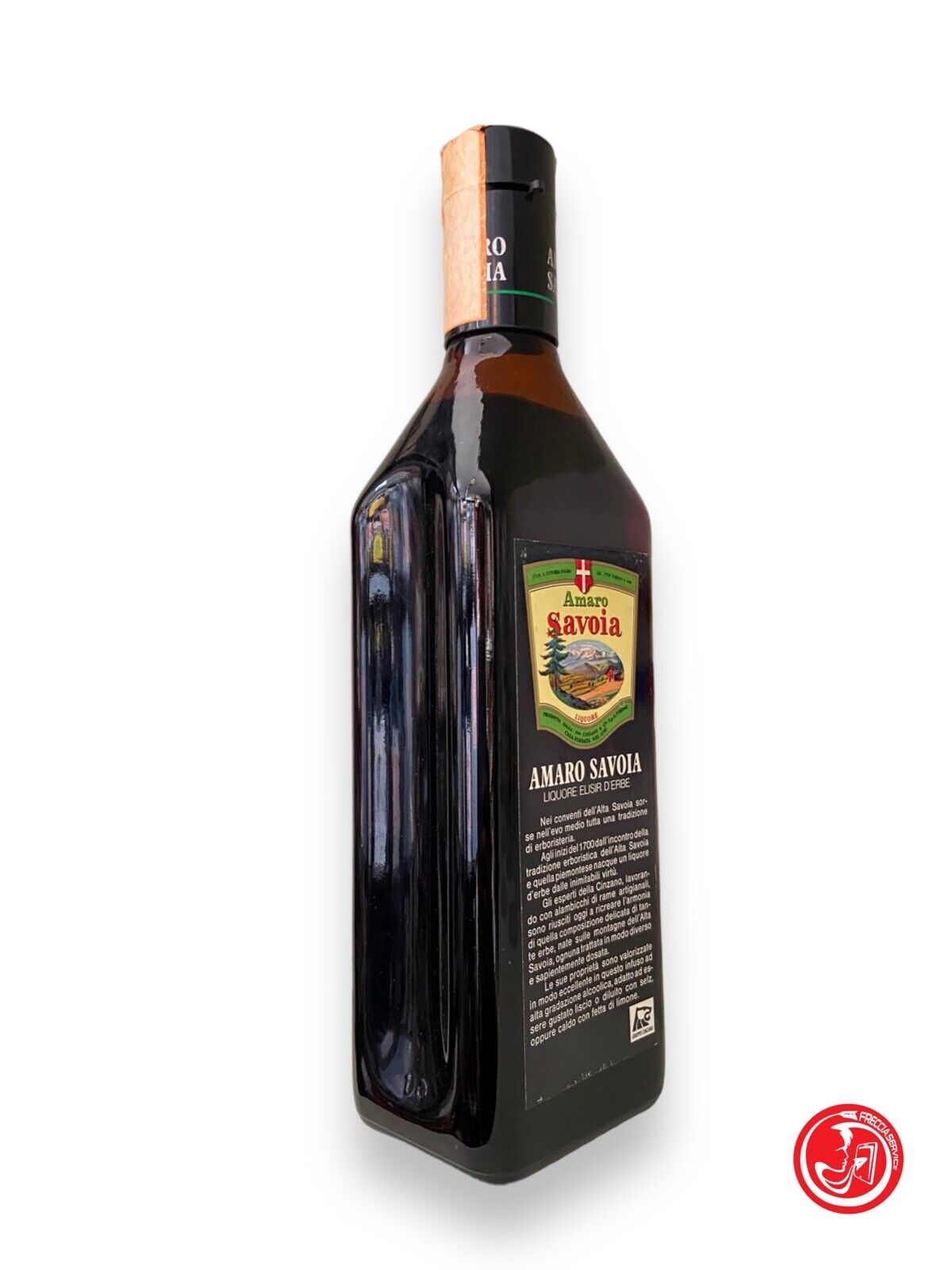 Bottle of Amaro di Savoia - herbal elixir liqueur