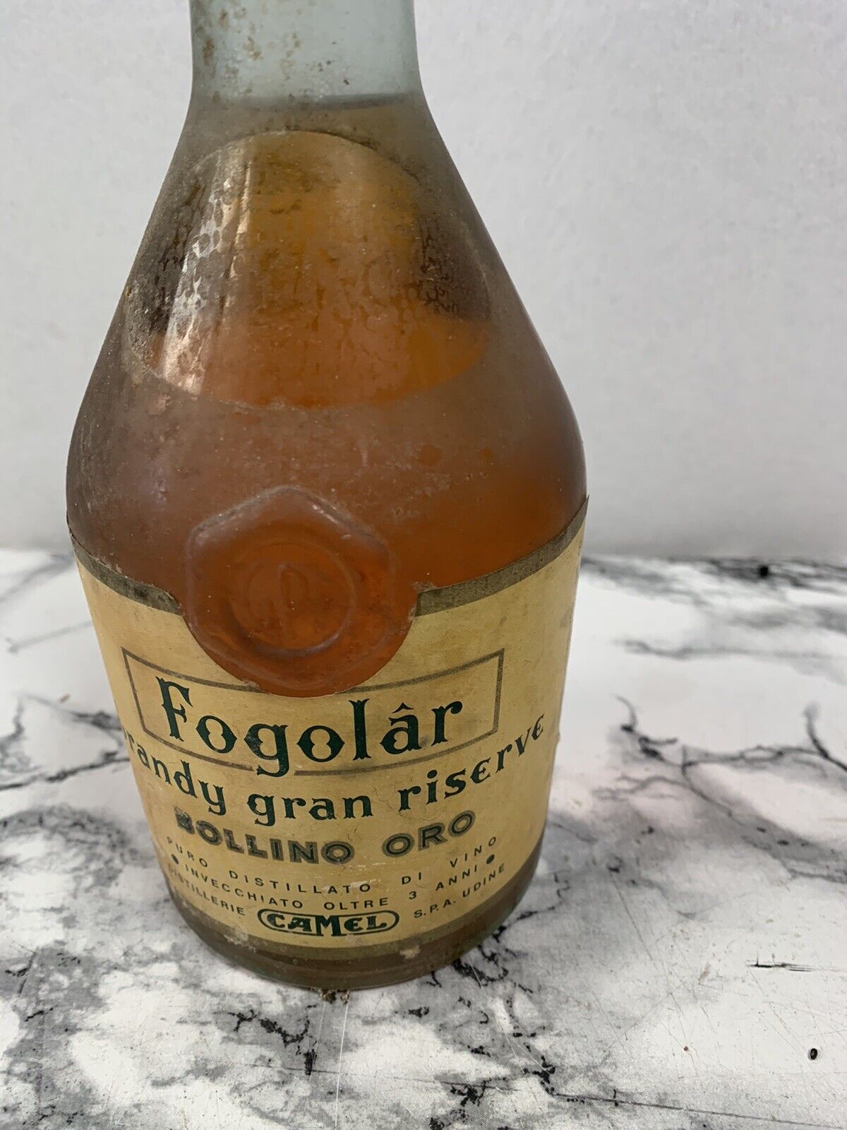 Bottiglia Brandy Gran Riserva Fogolar - Bollino Oro
