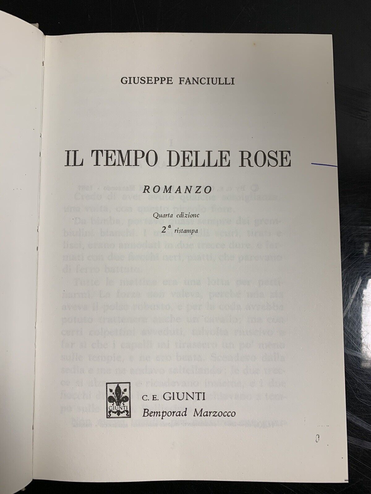 livre - Le Temps des Roses - G. Fanciulli