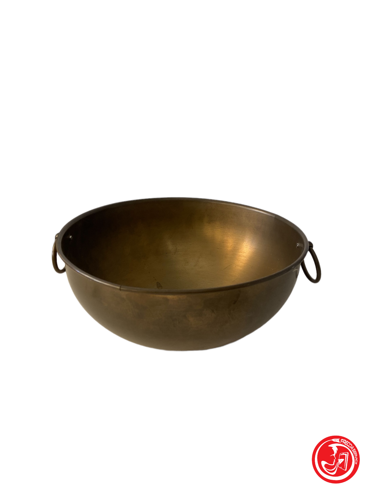 Saladier en laiton antique
