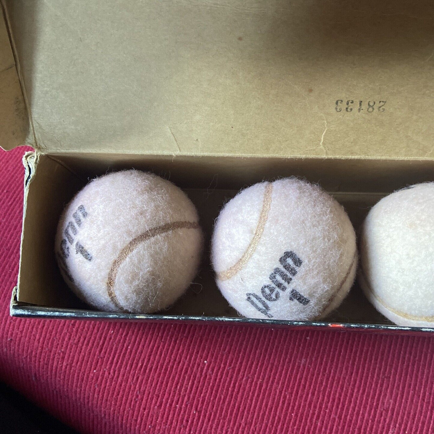 4 balles de tennis blanches - Penn - Fabriquées en Irlande - Approuvées par Usta - 1978