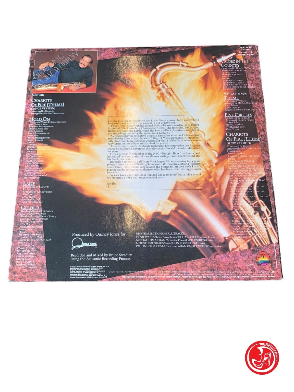 Ernie Watts - Les Chariots De Feu