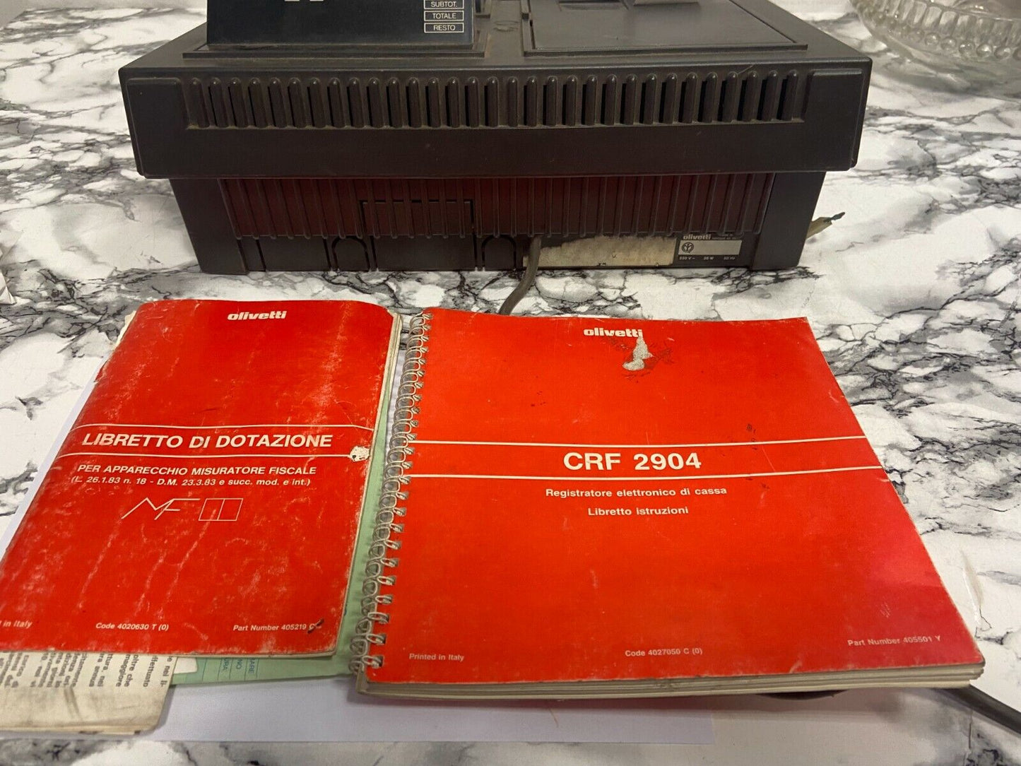 Caisse enregistreuse Olivetti ancienne - CRF 2904