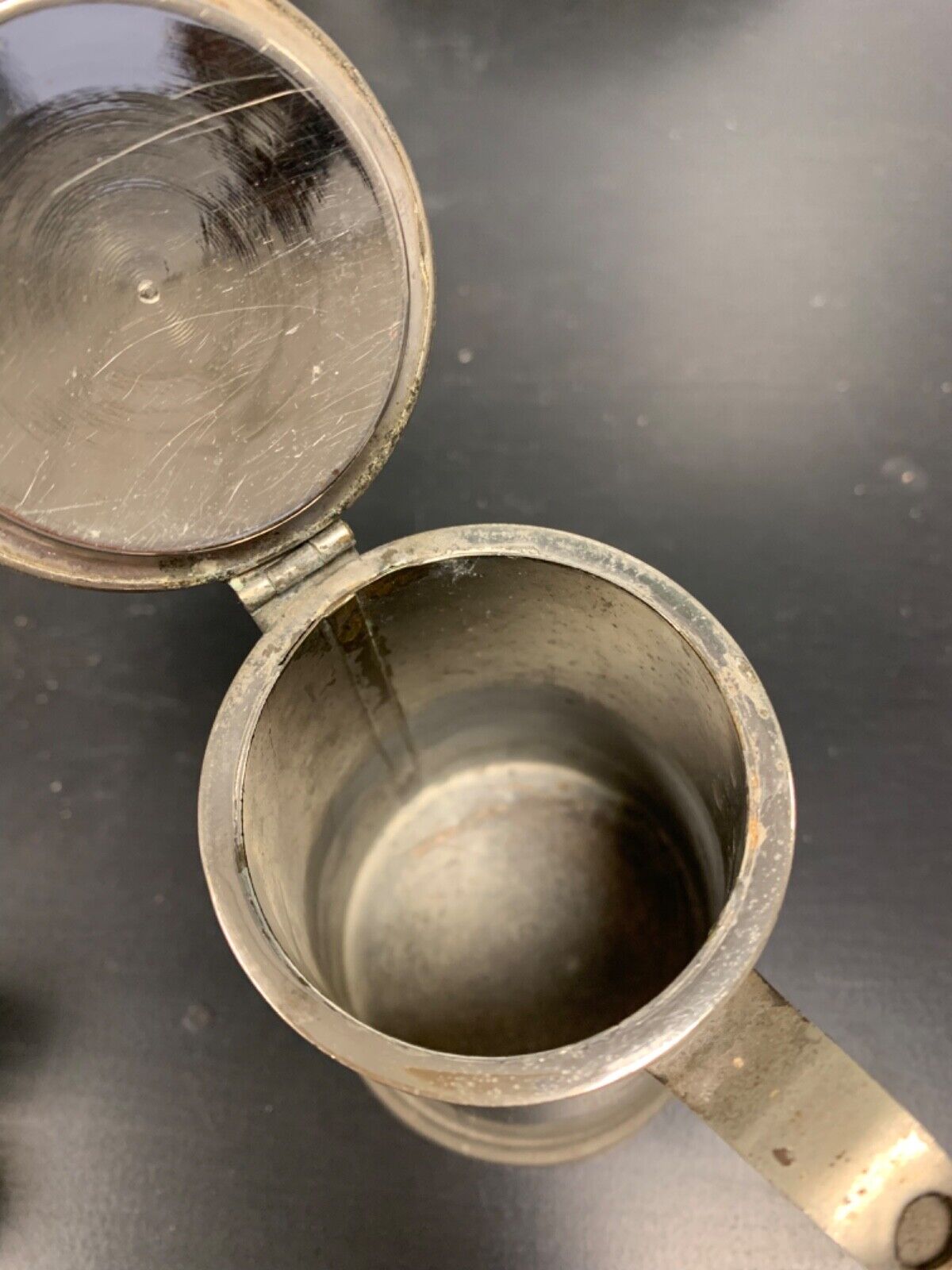 Vintage pewter teapot