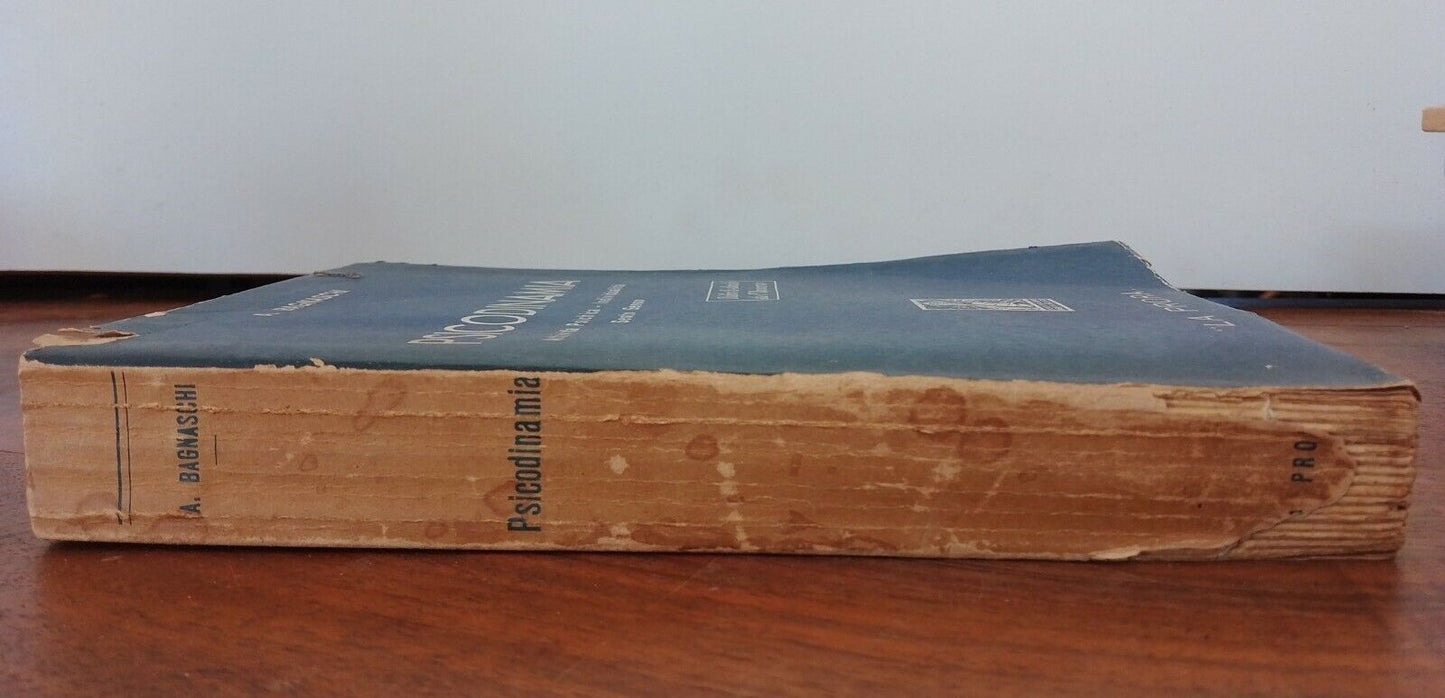Psychodynamique, A. Bagnaschi, "La Prora", Milan, 1936 - Rare