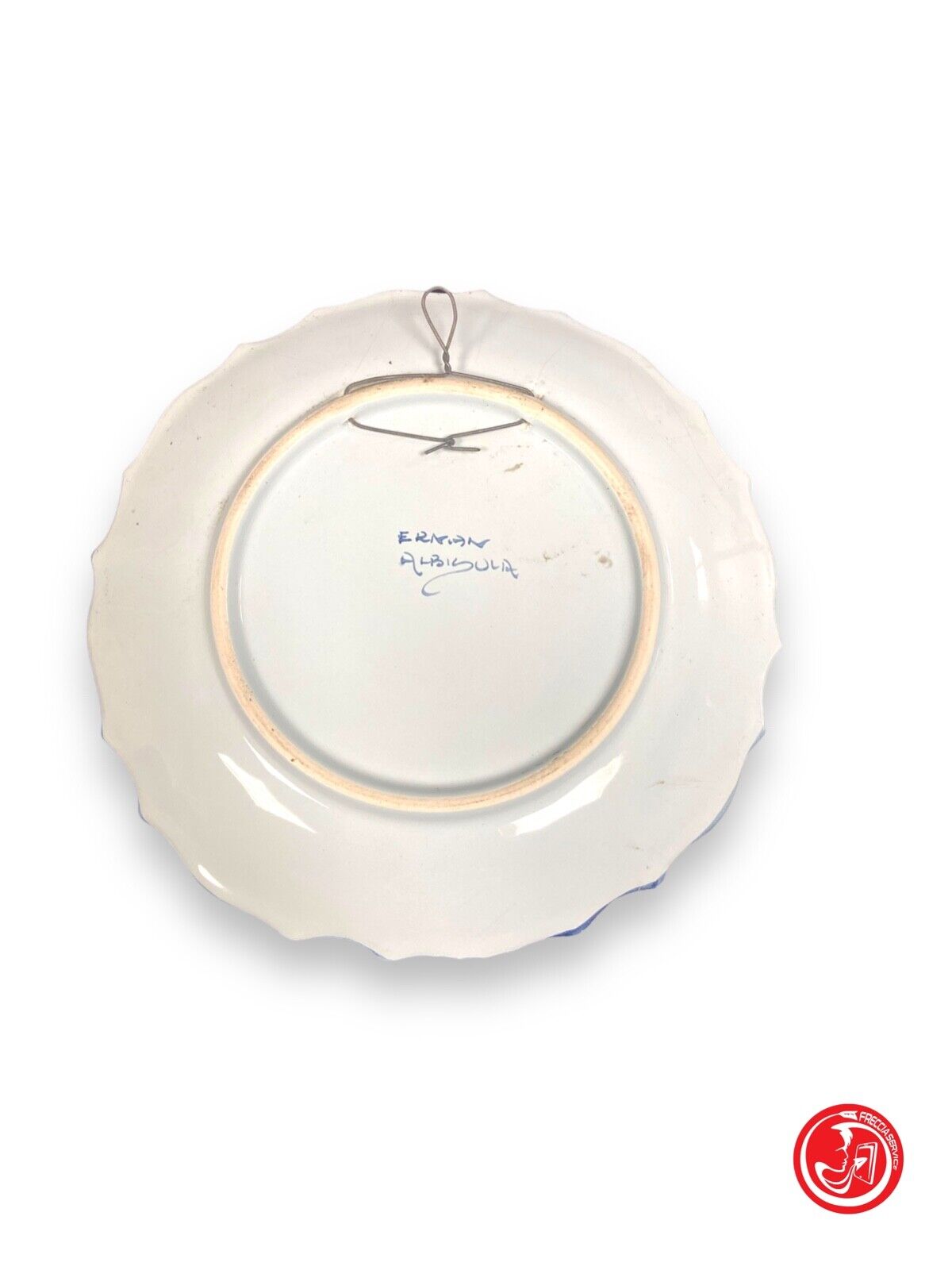 Coppia di piatti in ceramica Ernan Albisola