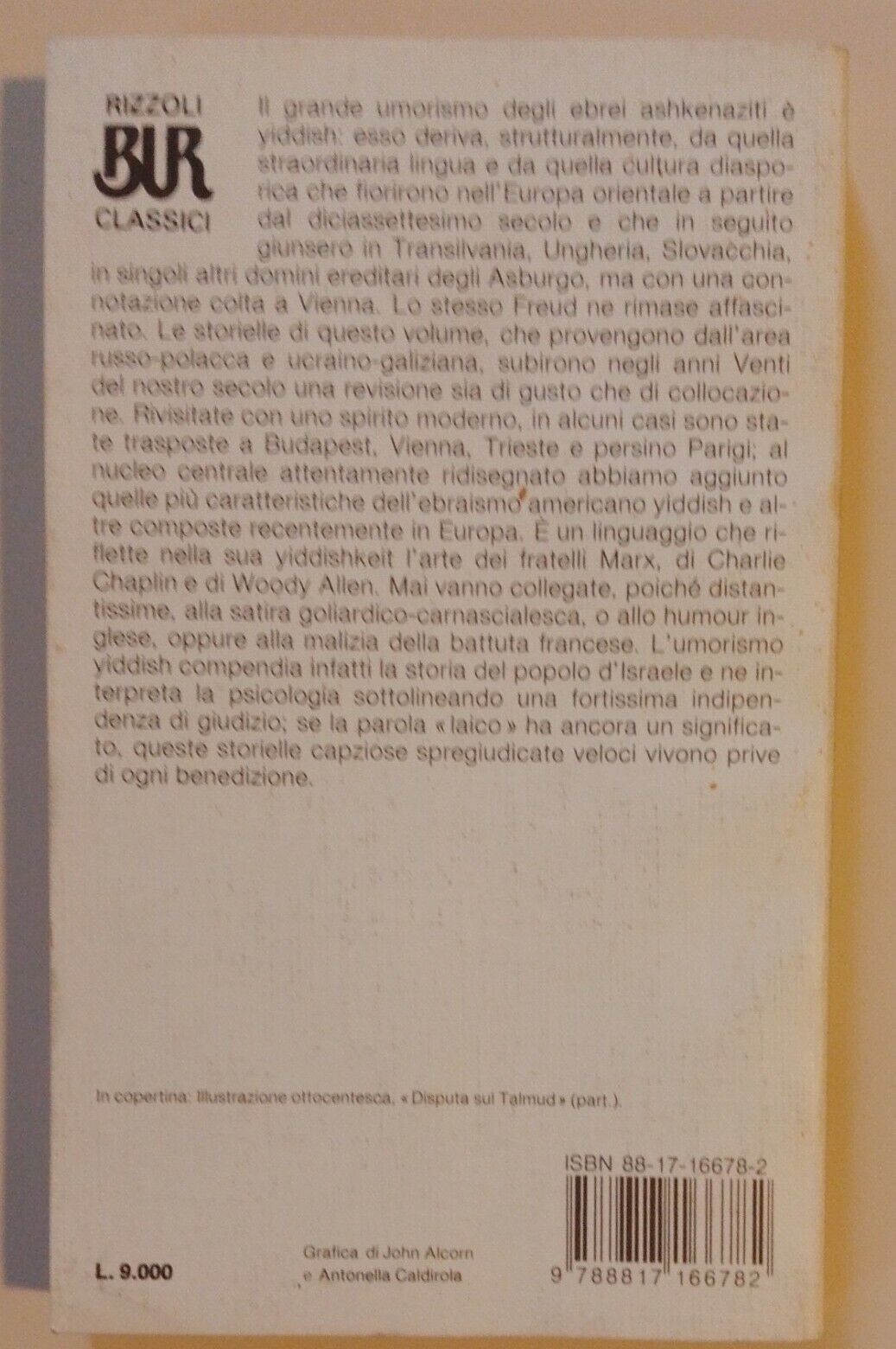 Storielle ebraiche , Il fiore dell'umorismo yiddish,F.Folkel, Rizzoli ,1988