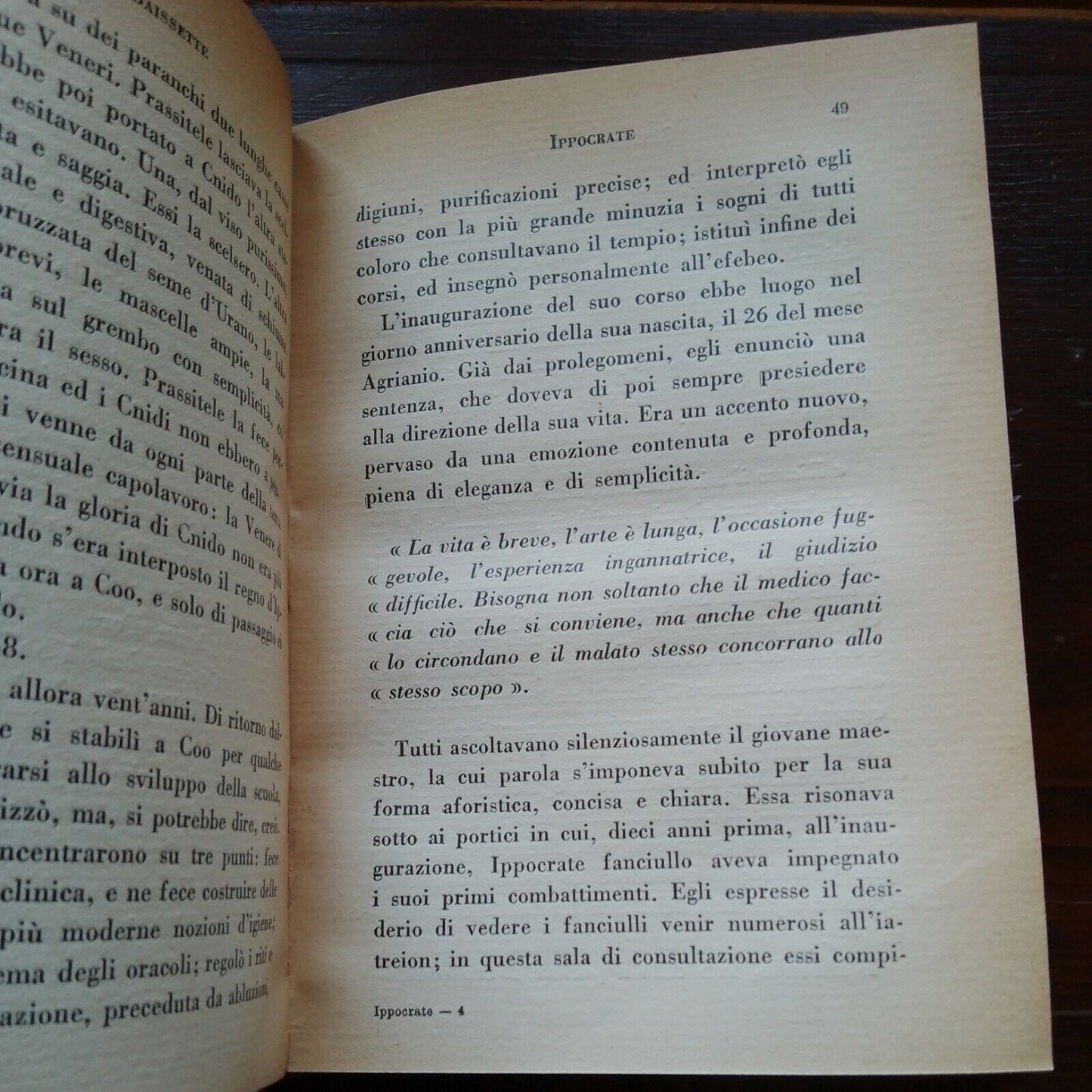 Ippocrate, G. BAISSETTE, BOMPIANI - MILANO 1934 II ed.