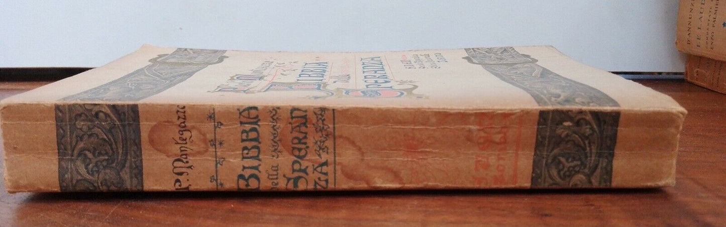 Bibbia Della Speranza - Paolo Mantegazza - Sten Torino - 1908