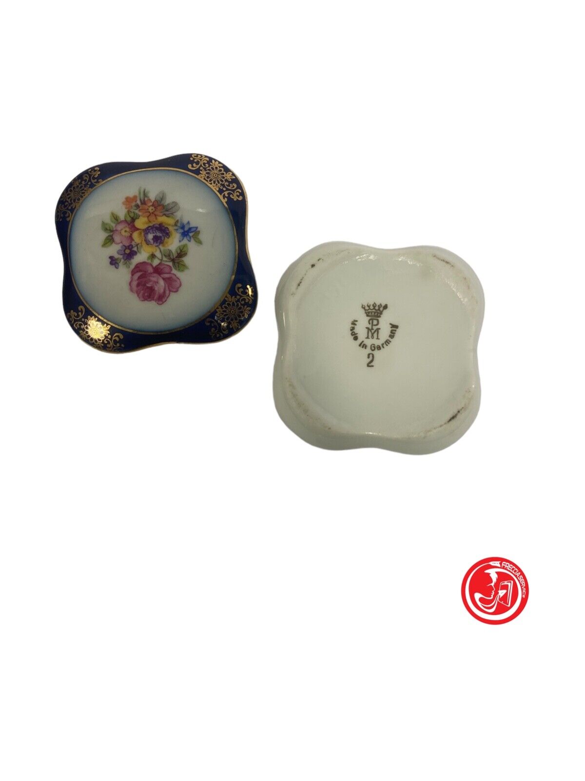 Ceramic pill box / jewelry box Made in Germany - Limoges