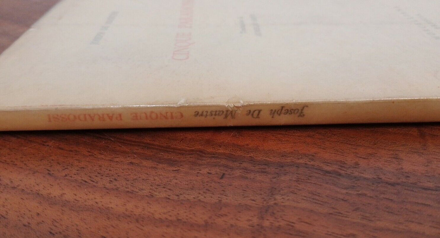 FIVE PARADOXES, DE MAISTRE J., MORCELLIANA Brescia, 1954 "FIRES"