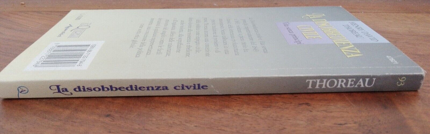La disobbedienza civile -Vita senza princìpi - H. D. Thoreau - Acquarelli 1995