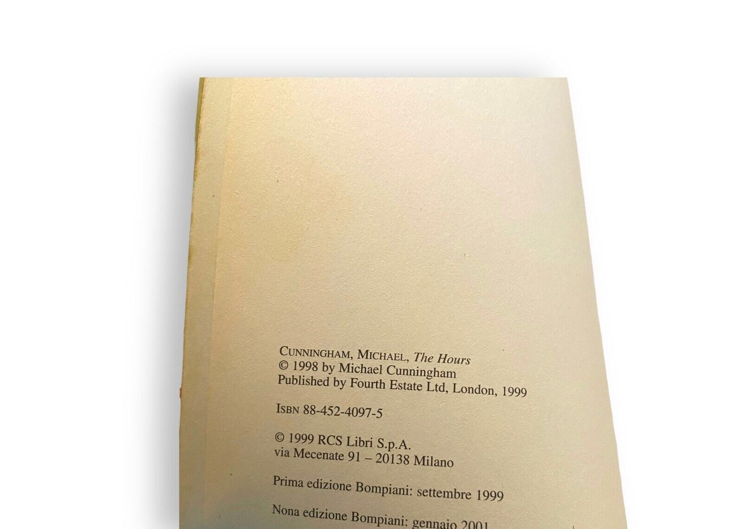Le ore - M. CUNNINGHAM - 1998 by Michael Cunningham