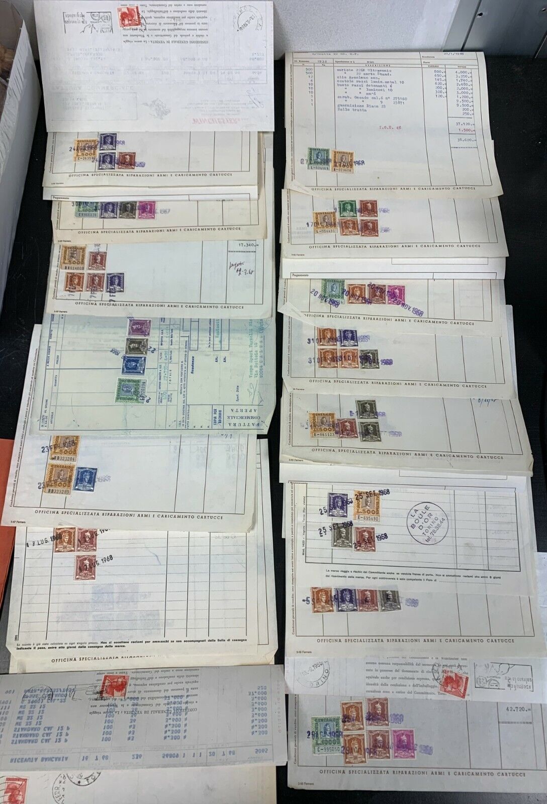 Revenue stamps 1968