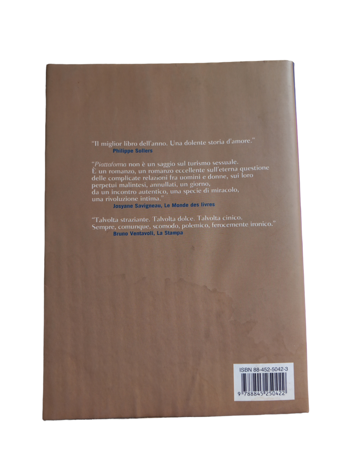 MICHEL HOUELLEBECQ PIATTAFORMA NEL CENTRO DEL MONDO