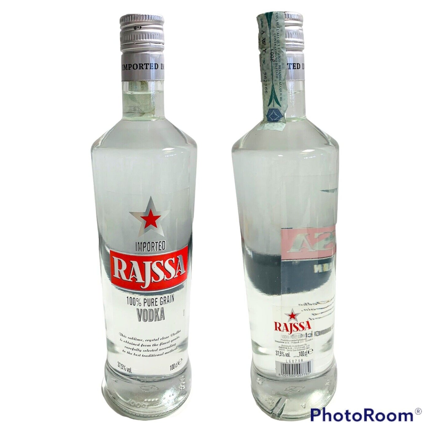 Bottiglia da collezione Vodka pure grain Rajssa
