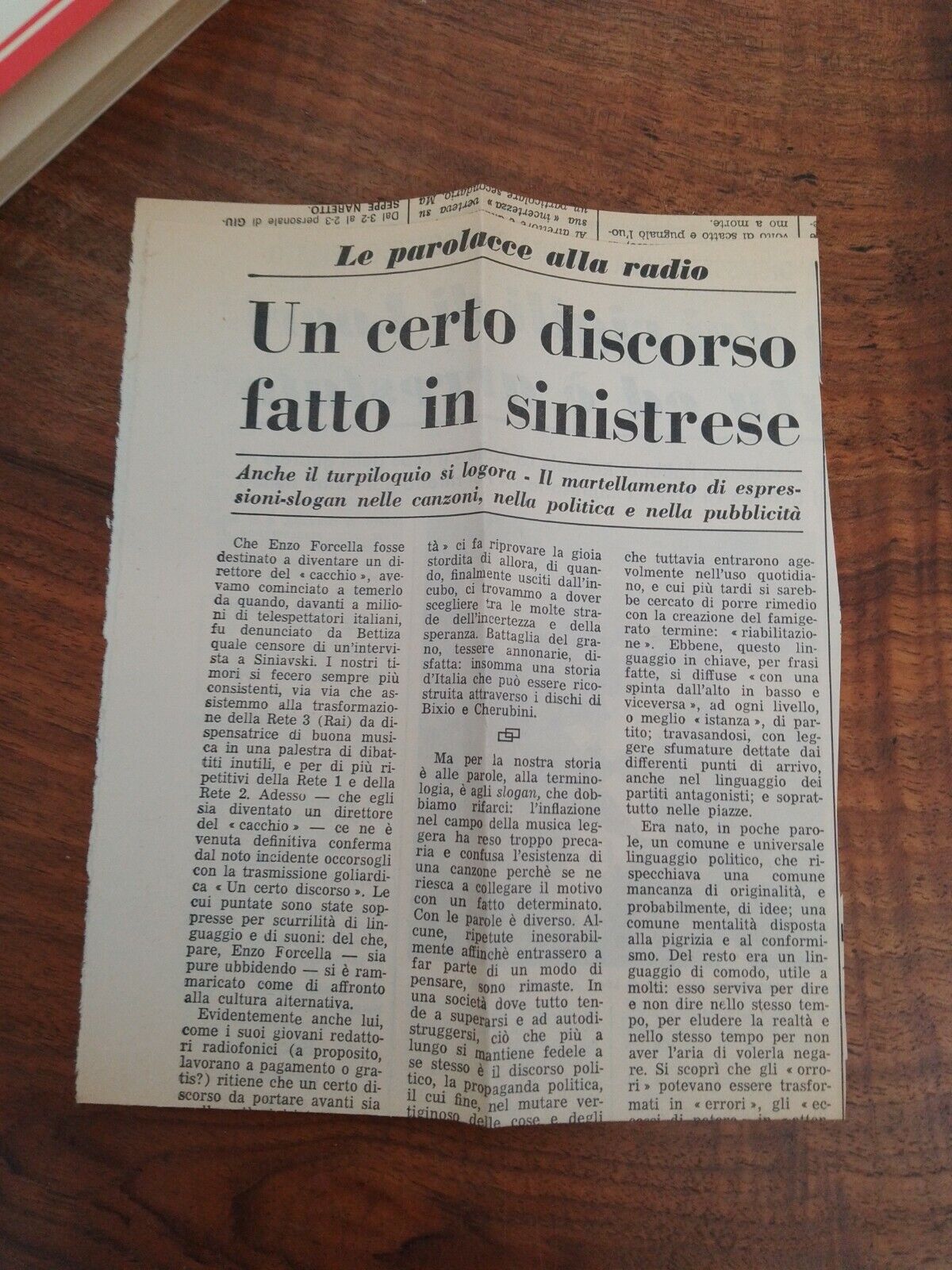 IL PICCOLO SINISTRESE ILLUSTRATO, FLORES D'ARCAIS - MUGHINI, 1977 +articolo