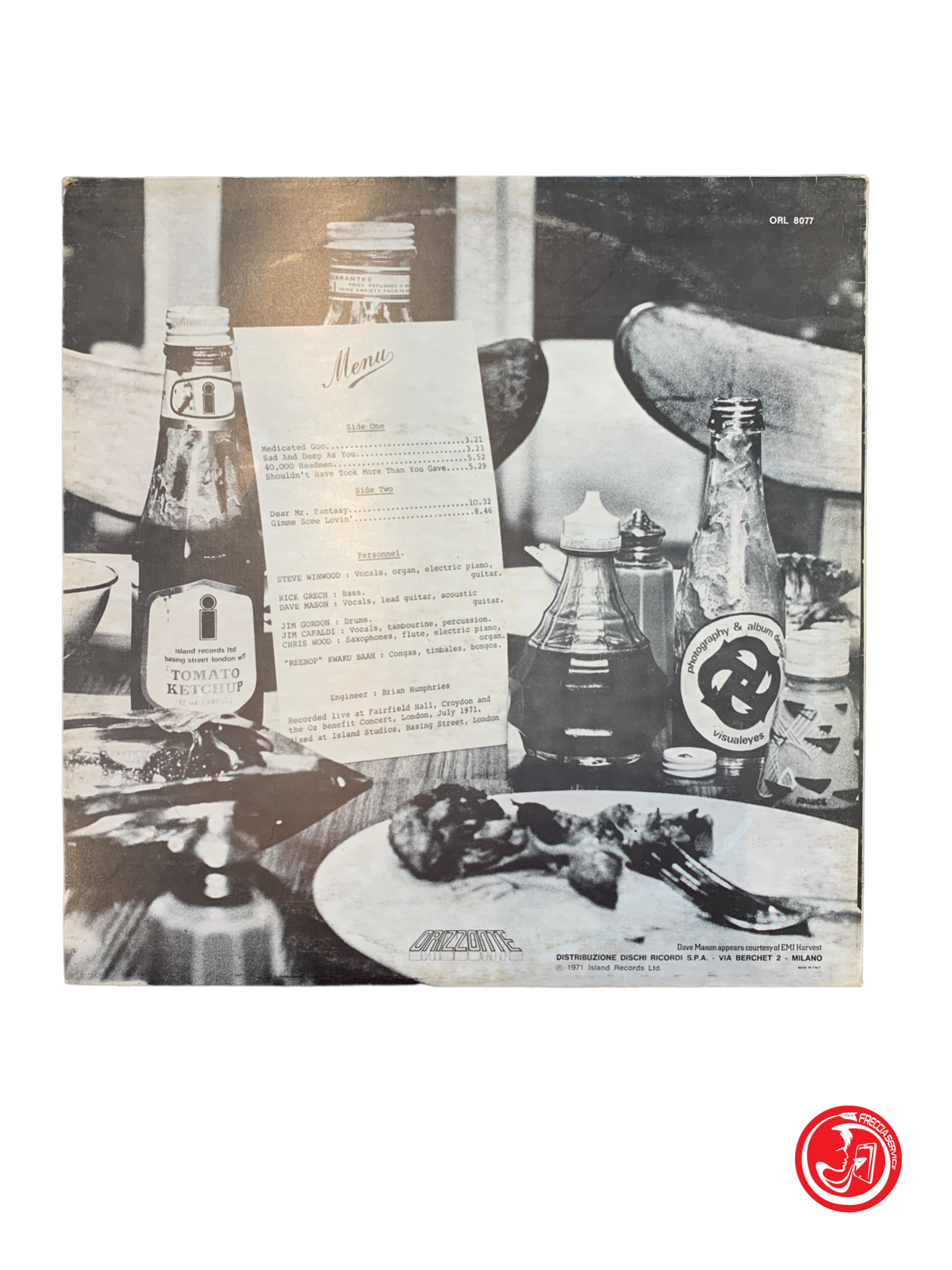 Winwood, Capaldi, Mason, Wood, Grech,Kwaku Baah, Gordon - Welcome to the Canteen