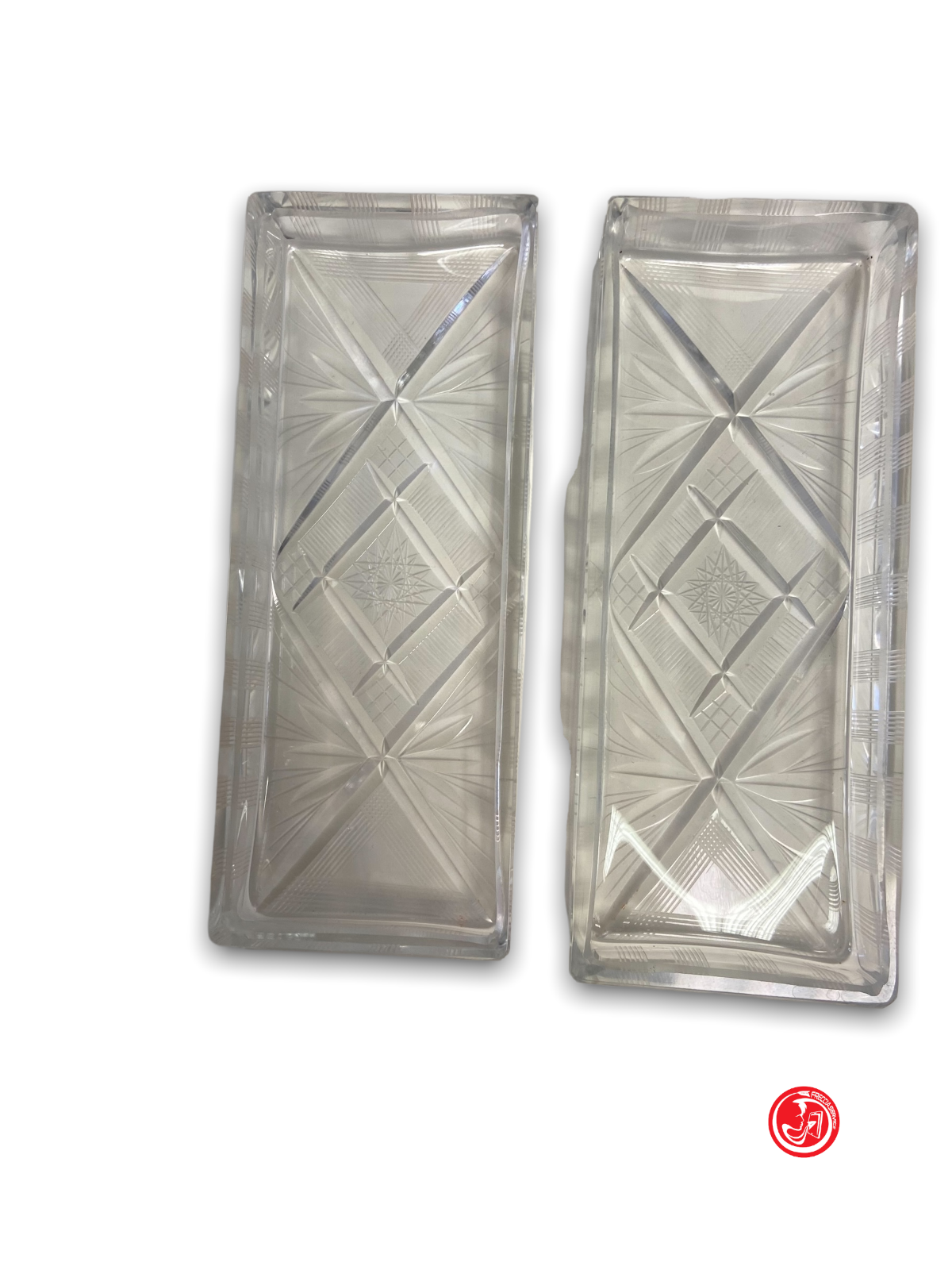 Vassoio per aperitivi in cristallo