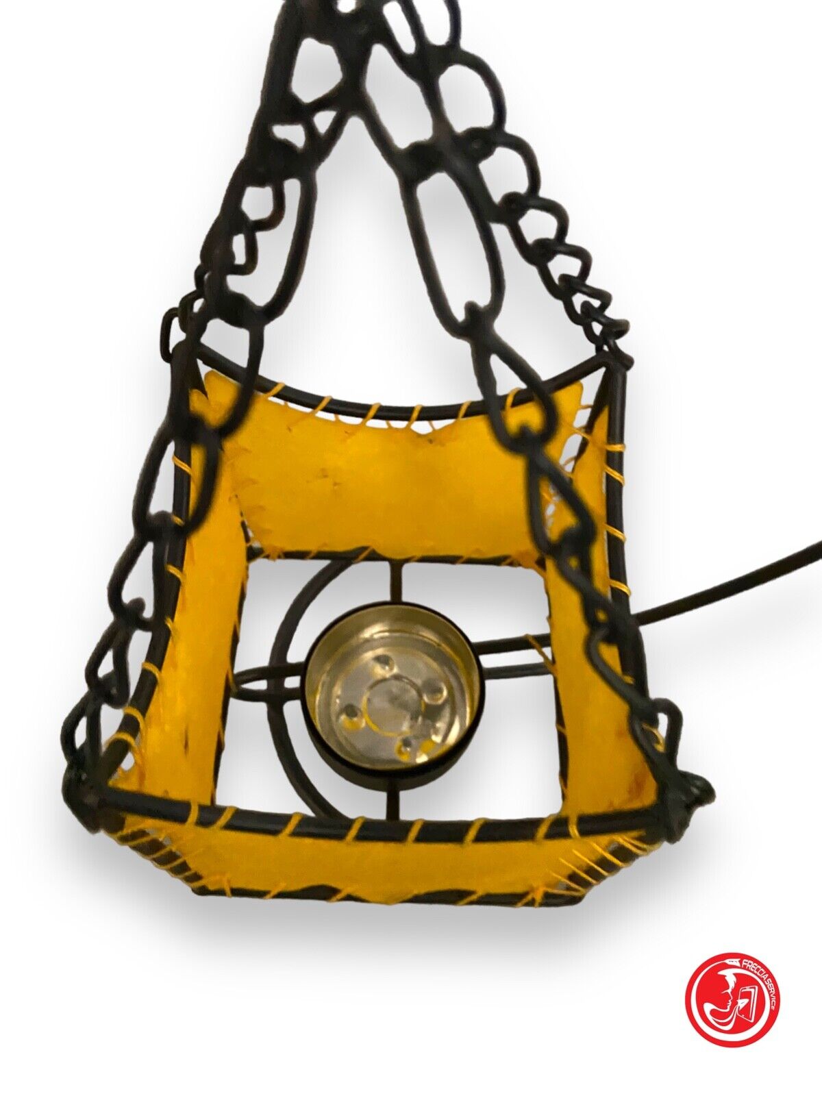 Paire de bougeoirs suspendus