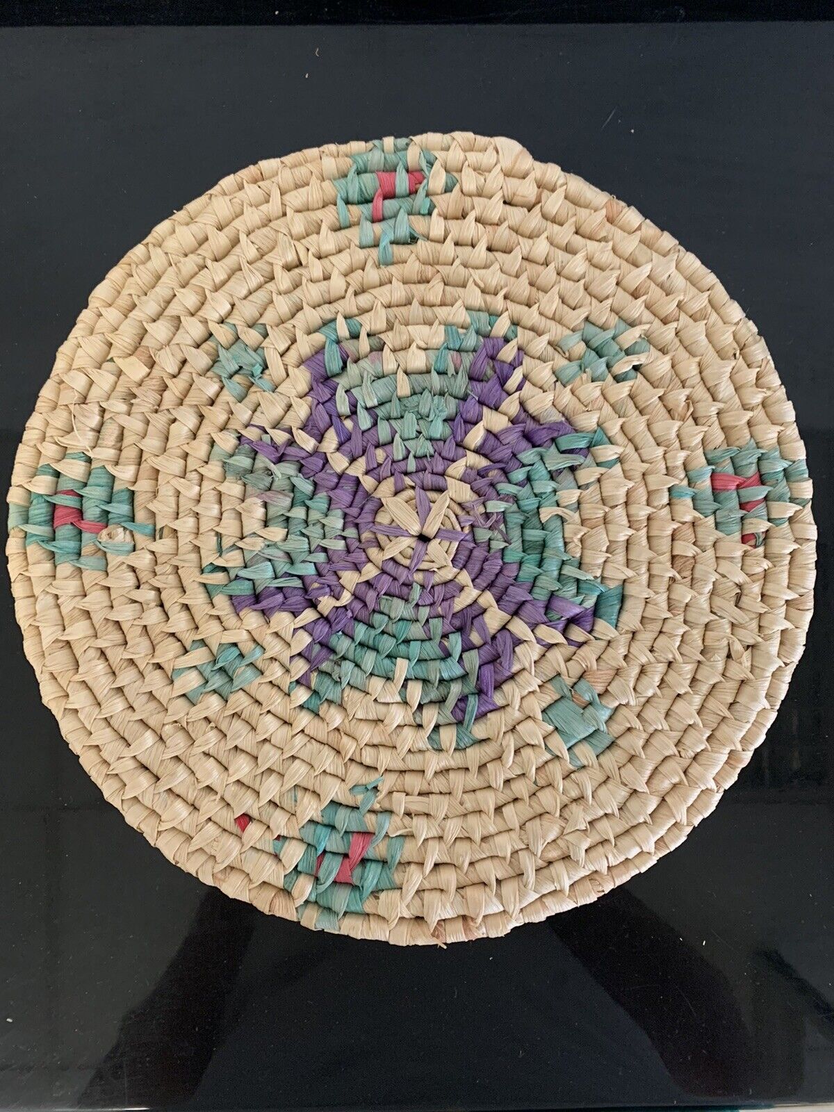 Wicker storage basket