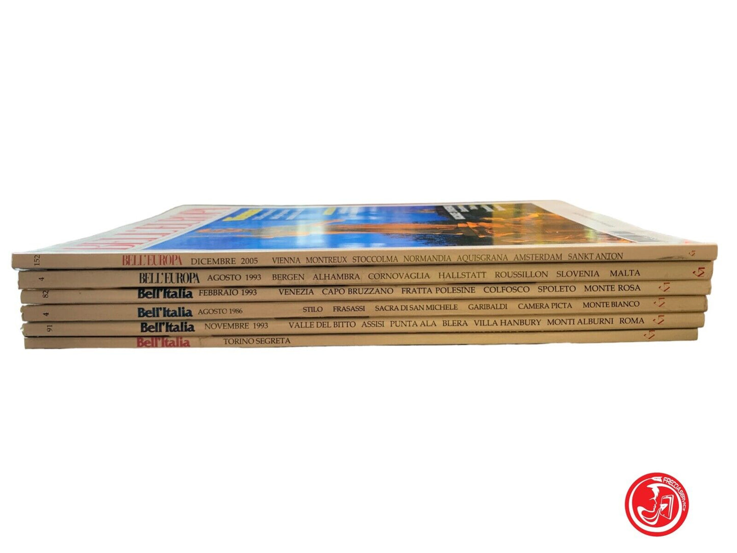 Bell'Europa/Bell'Italia 6 riviste 1986, 1993, 2005 - Mondadori