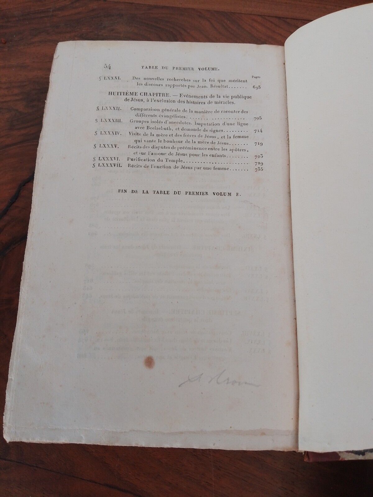 VIE DE JESUS -D. F. STRAUSS, 2 tomi, Libraire De Ladrange, 1839-1840