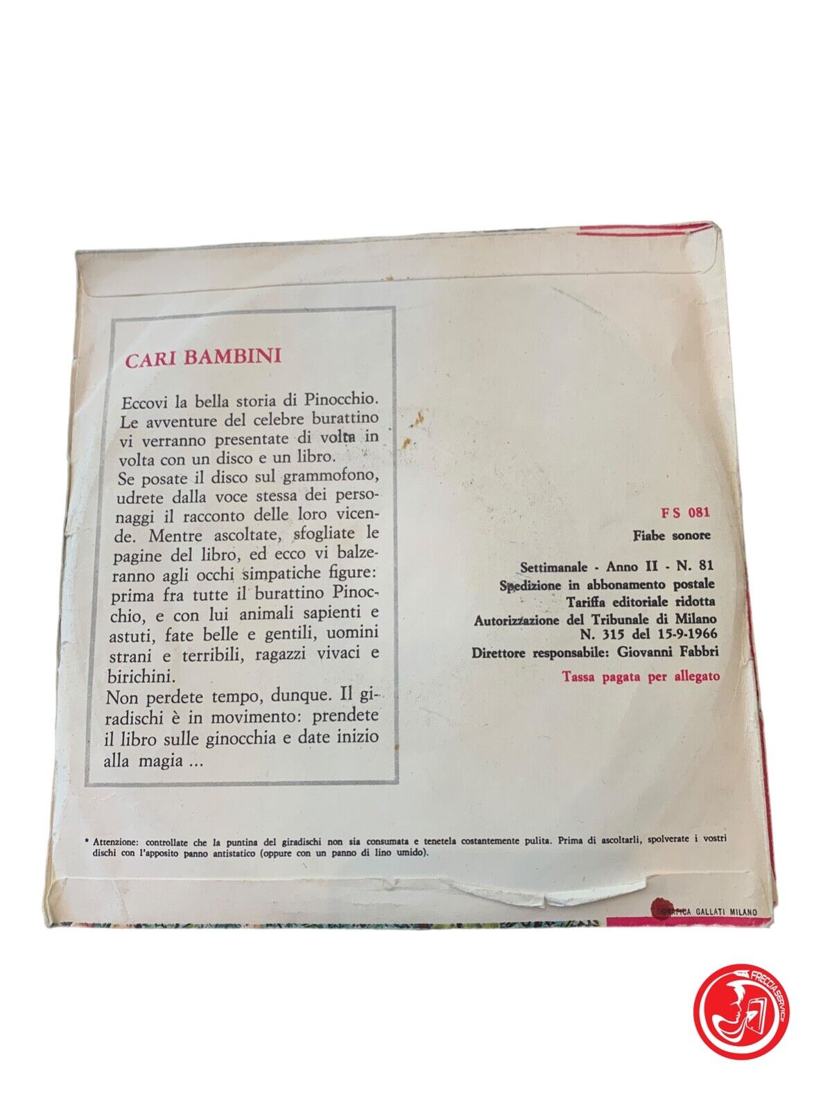 Fiabe sonore - Le avventure di Pinocchio dal n°1 al 21