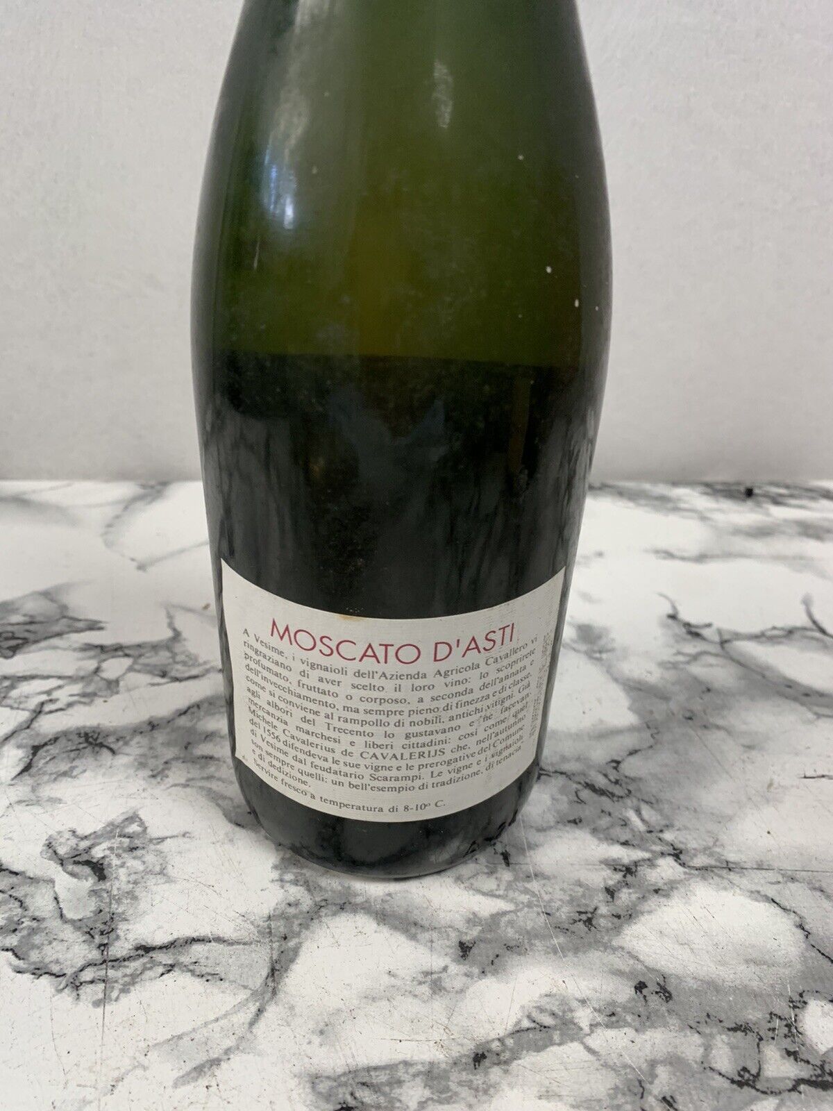 Bottiglia Moscato d’Asti - Cavallero
