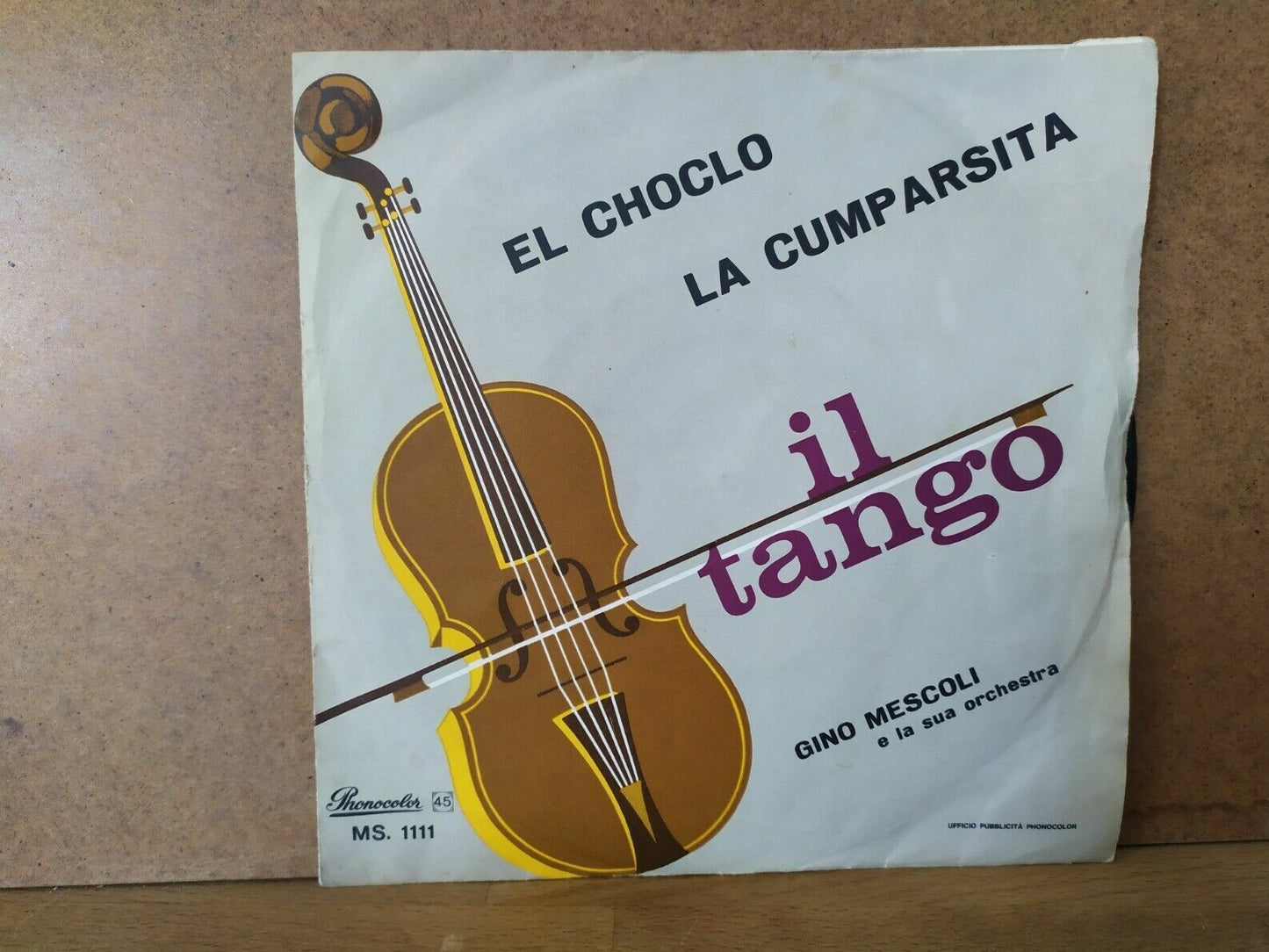 Gino Mescoli avec orchestre Gino Mescoli – La Cumparsita / El Choclo