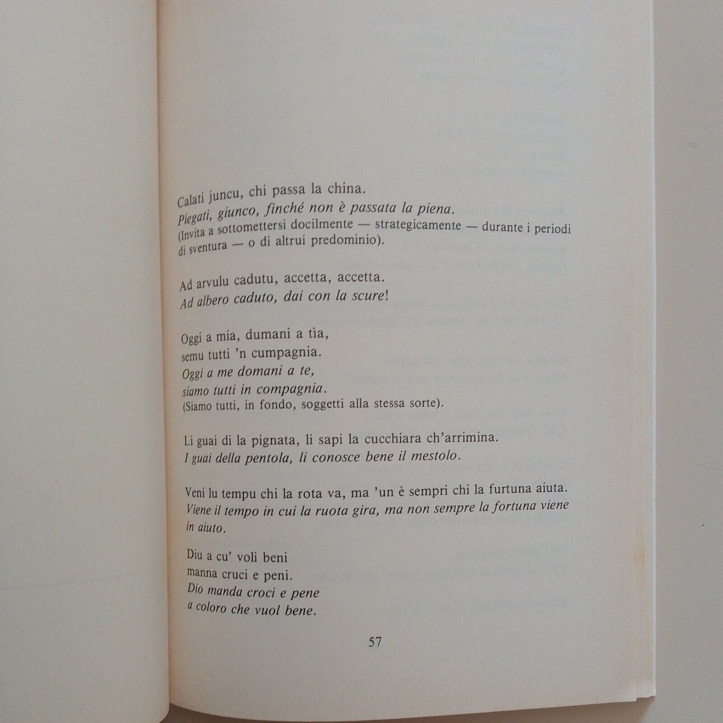 Proverbes siciliens, édité par L.Zinna, 1998