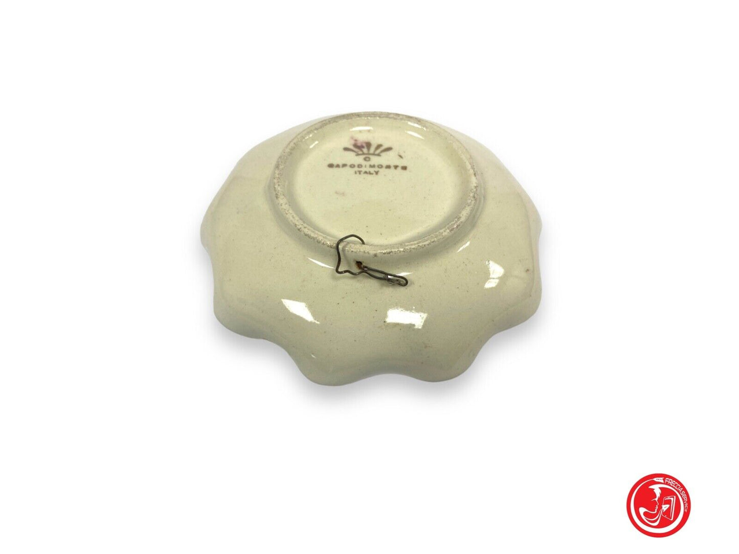 Piatto in ceramica Capodimonte