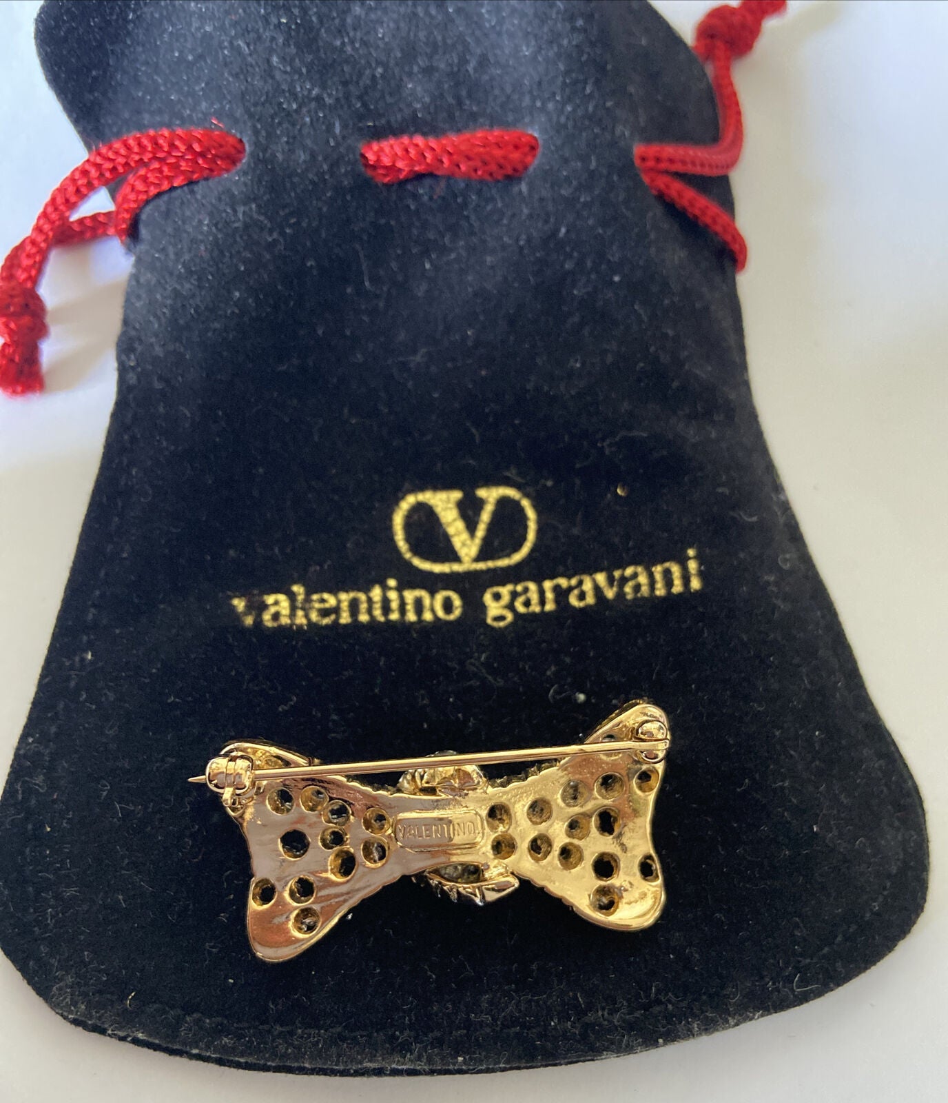 Valentino Vintage Bow Brooch