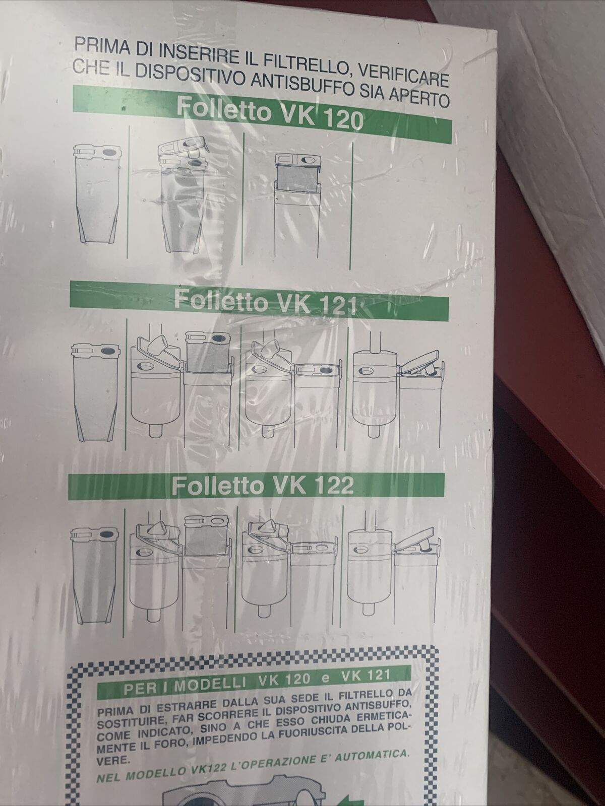 Ricambi Originali Vorwerk Folletto Filtrello