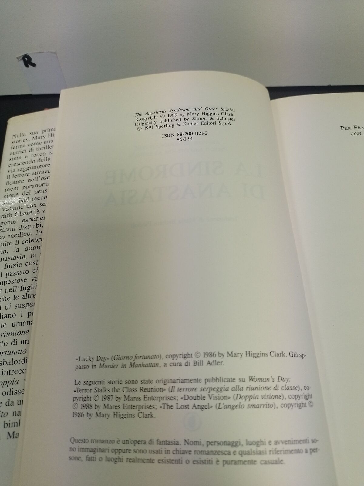 LA SINDROME DI ANASTASIA MARY HIGGINS CLARK