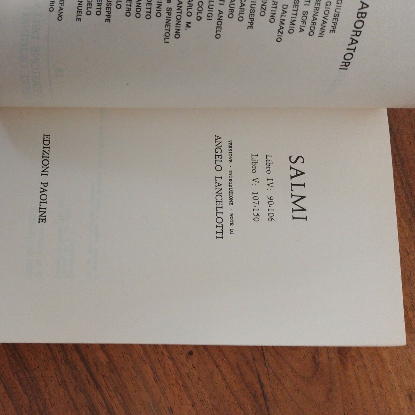 SALMI 1-150, 3vol., II Ed. LANCELLOTTI, EDIZIONI PAOLINE 1979