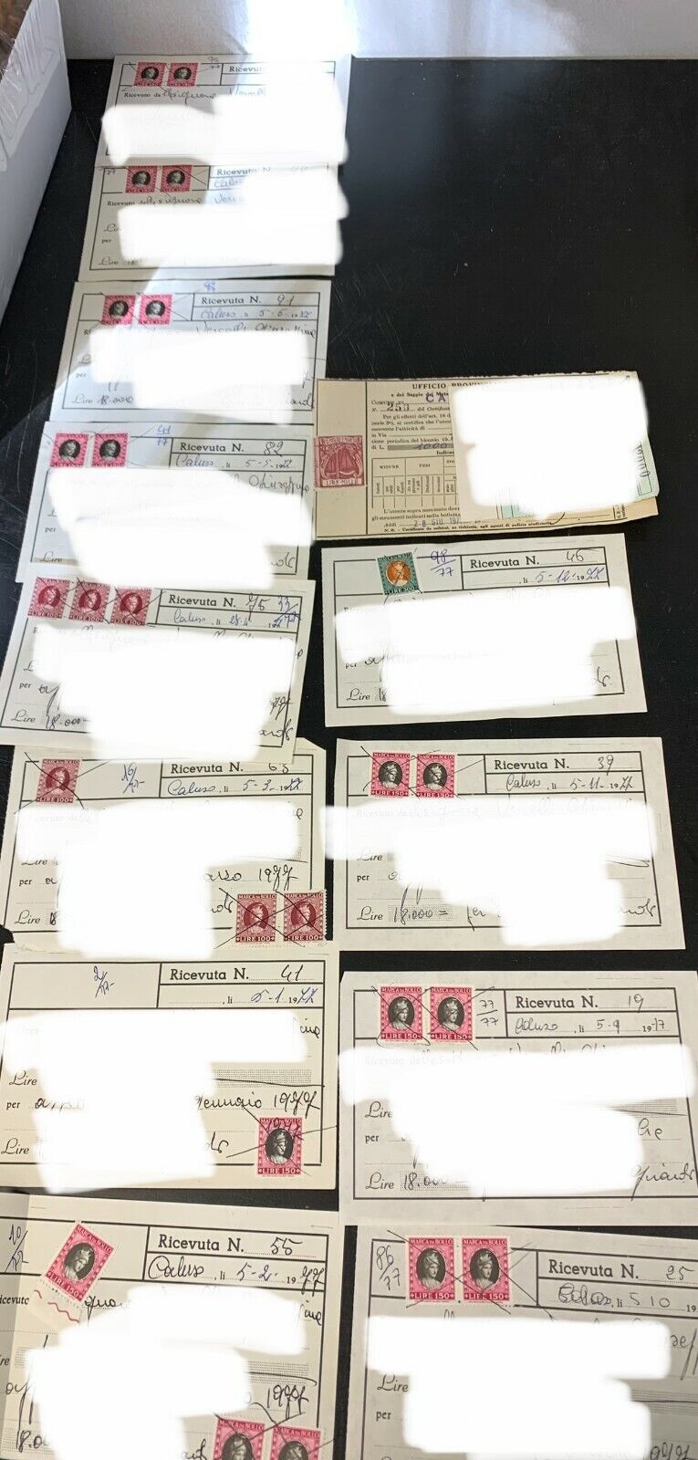 Revenue stamps 1977