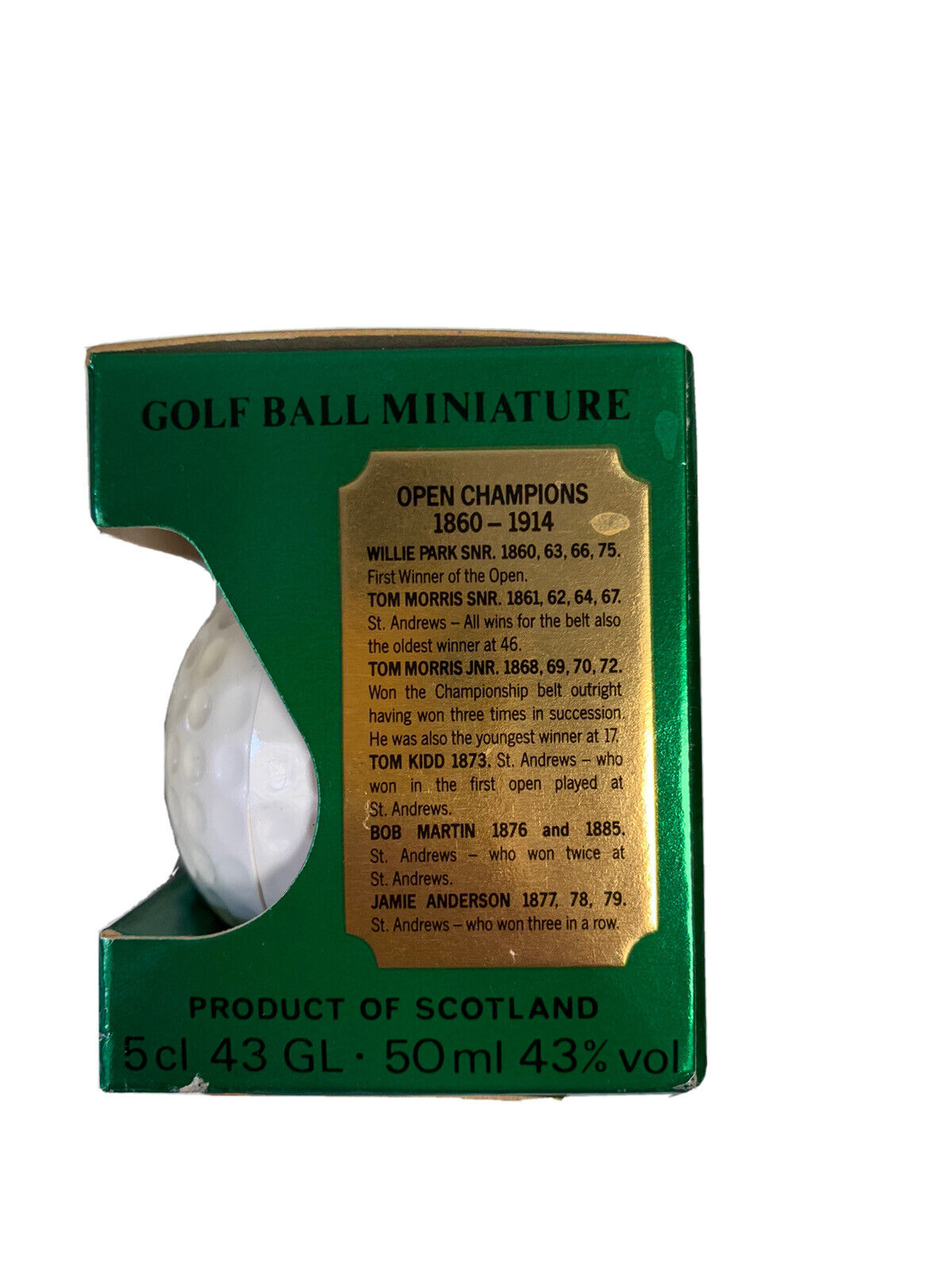 Balle de golf Mini Scotch Whisky Old St. Andrews