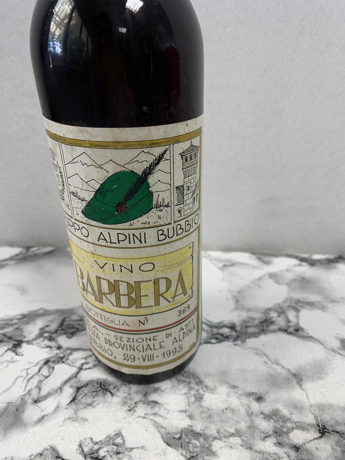 Bouteille de vin Barbera - Bubbio Alpini Group